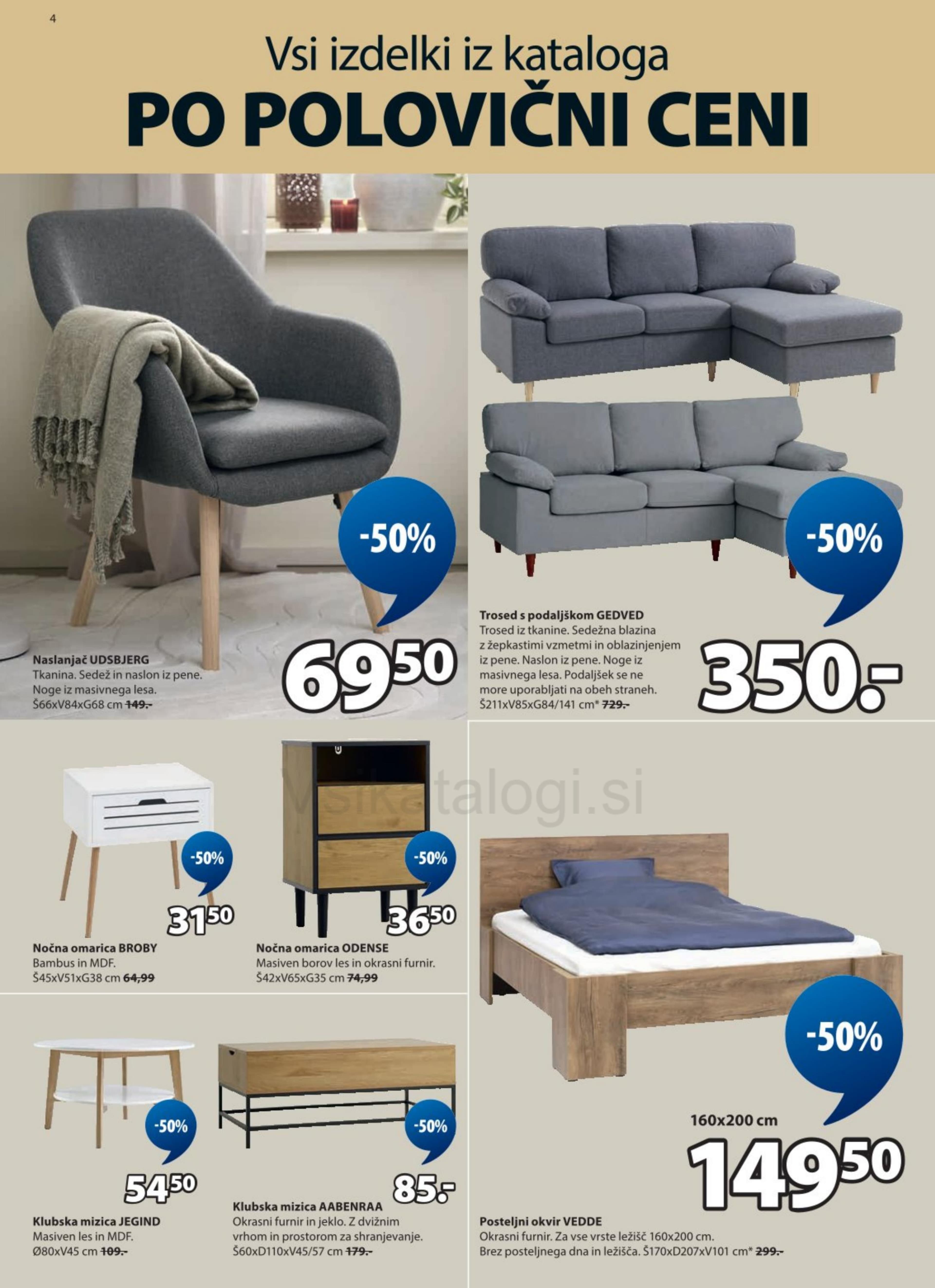 Stran 4. Jysk kataloga - Vsi izdelki po polovični ceni