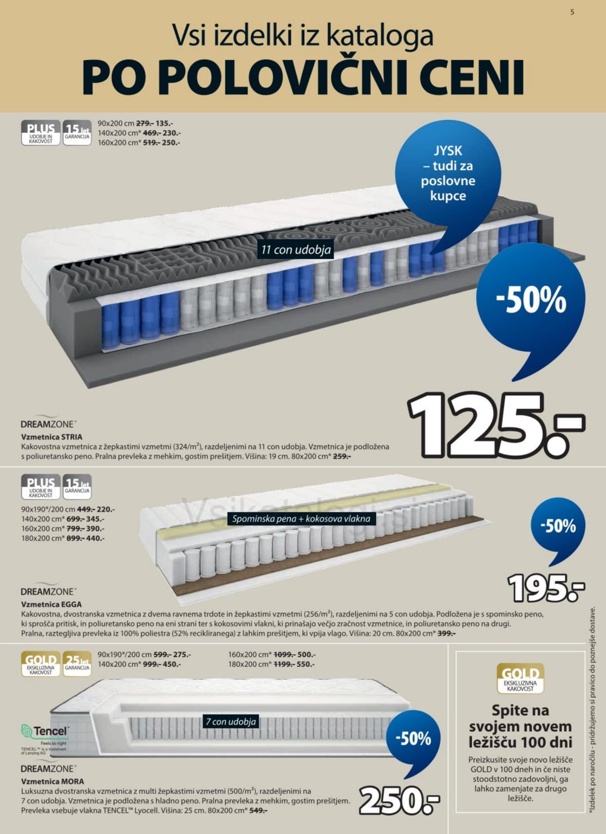 Stran 5. Jysk kataloga - Vsi izdelki po polovični ceni