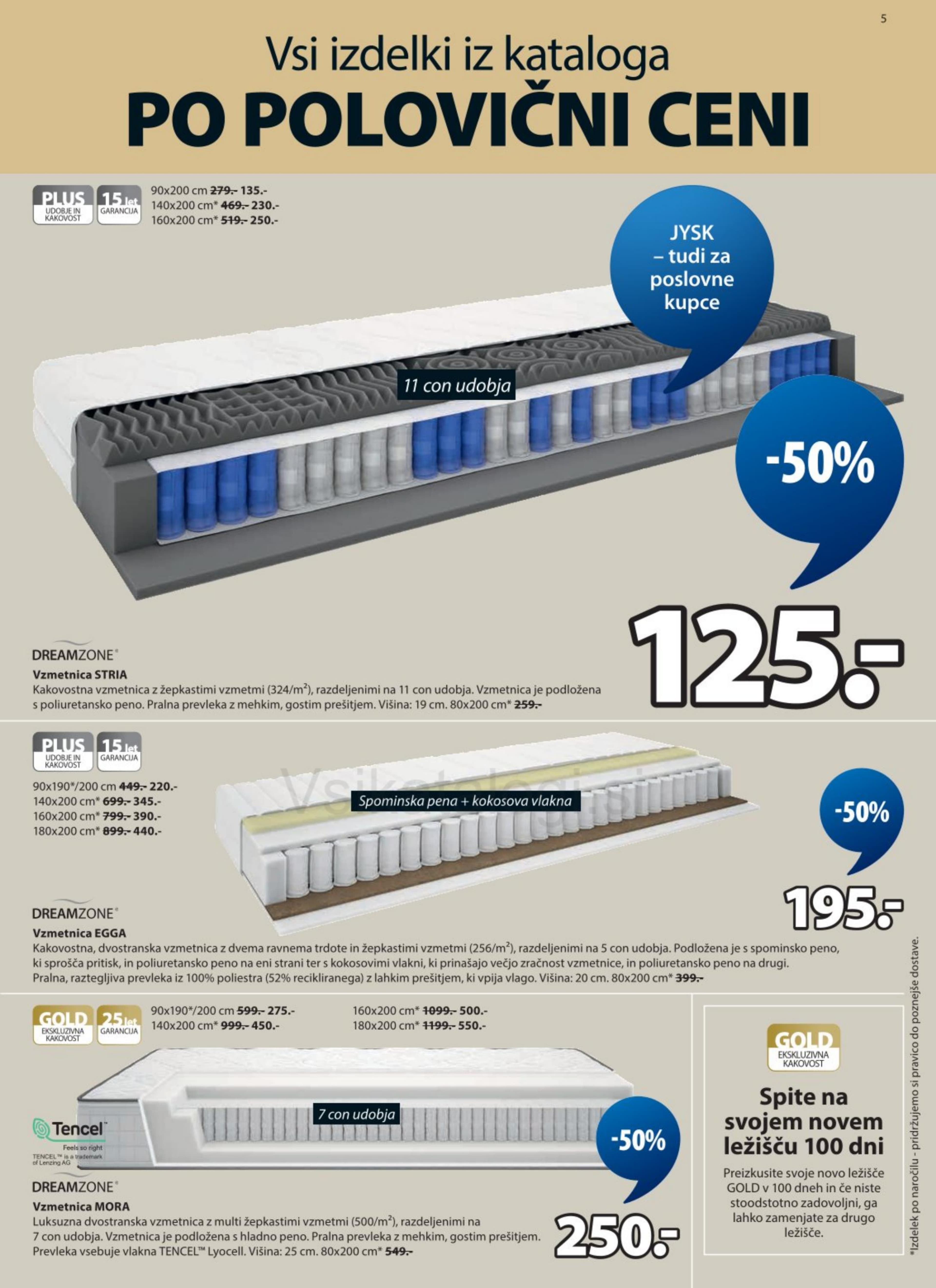 Stran 5. Jysk kataloga - Vsi izdelki po polovični ceni