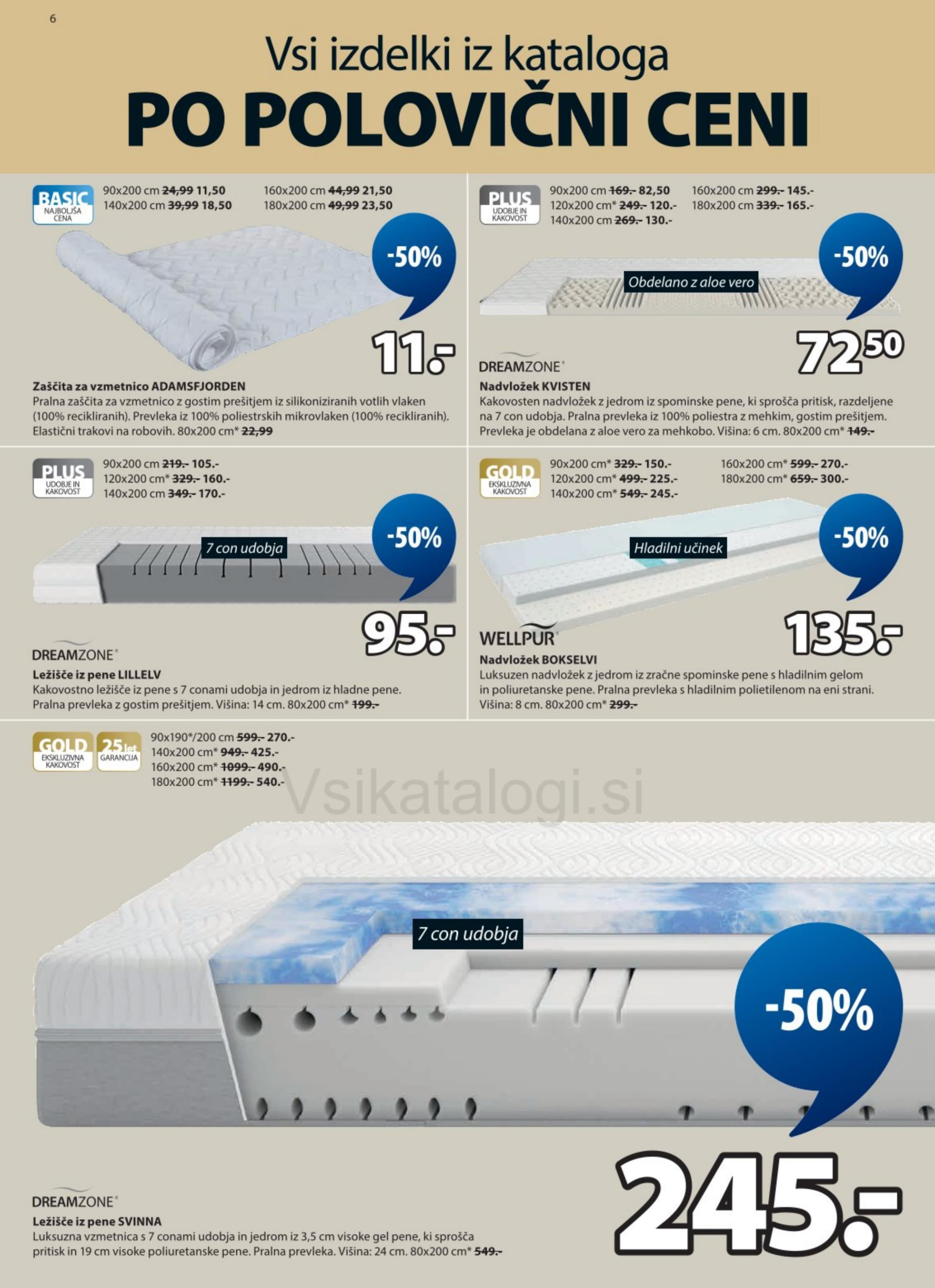 Stran 6. Jysk kataloga - Vsi izdelki po polovični ceni
