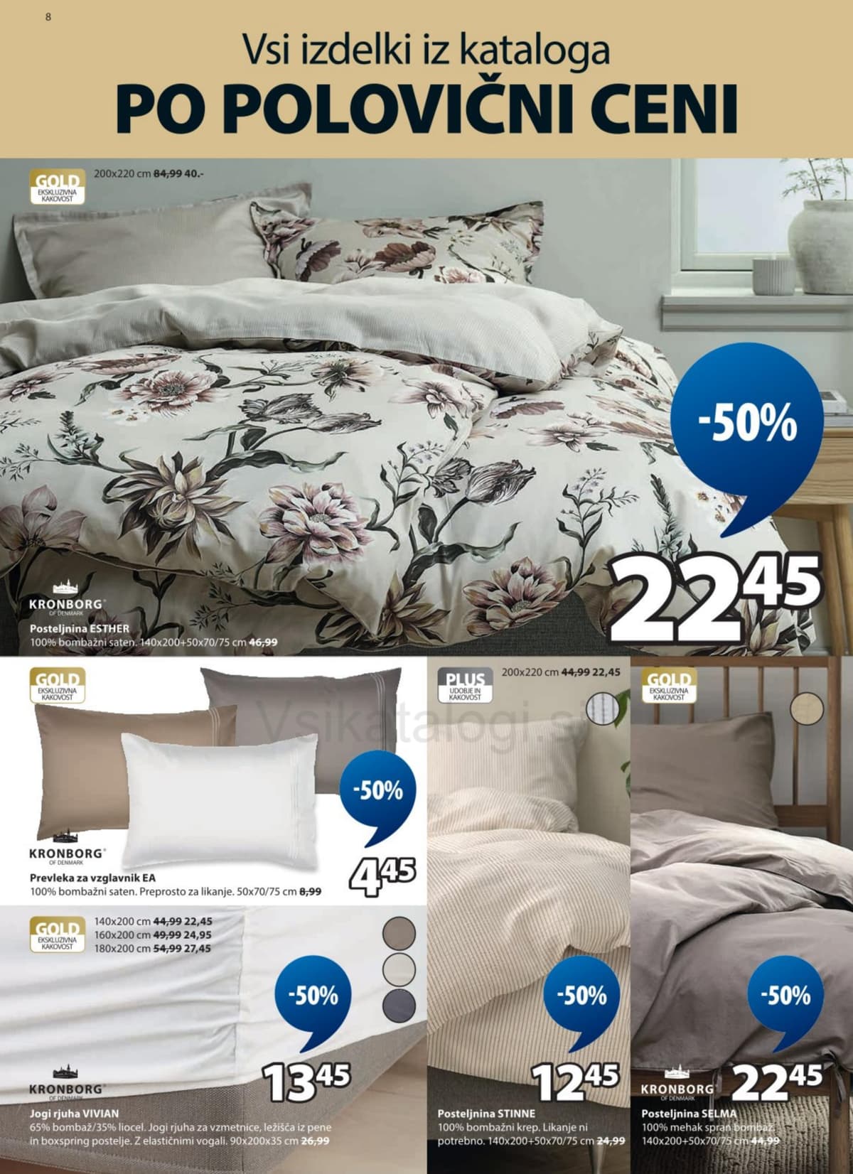 Stran 8. Jysk kataloga - Vsi izdelki po polovični ceni
