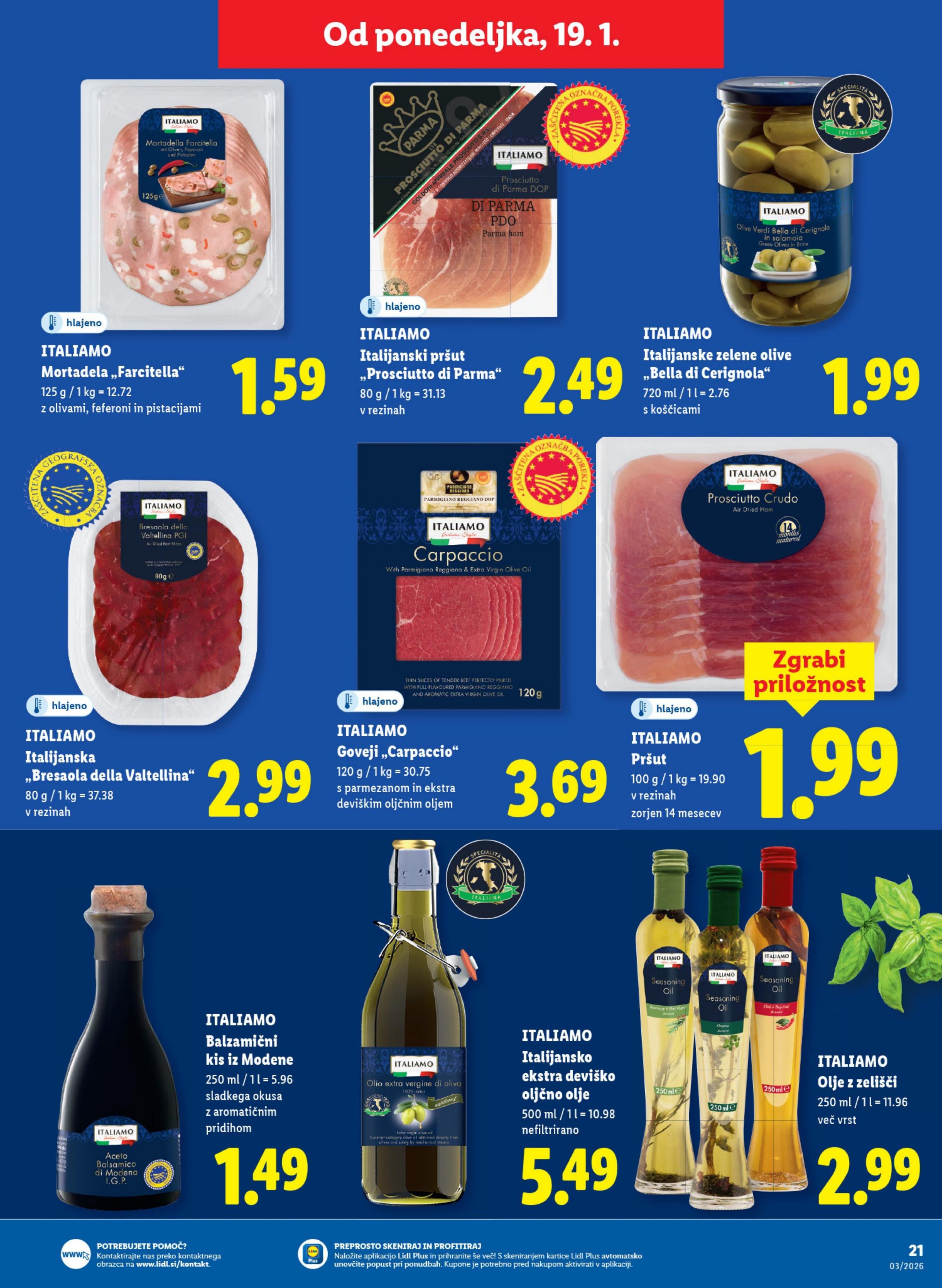 Stran 21. Lidl kataloga - Živila