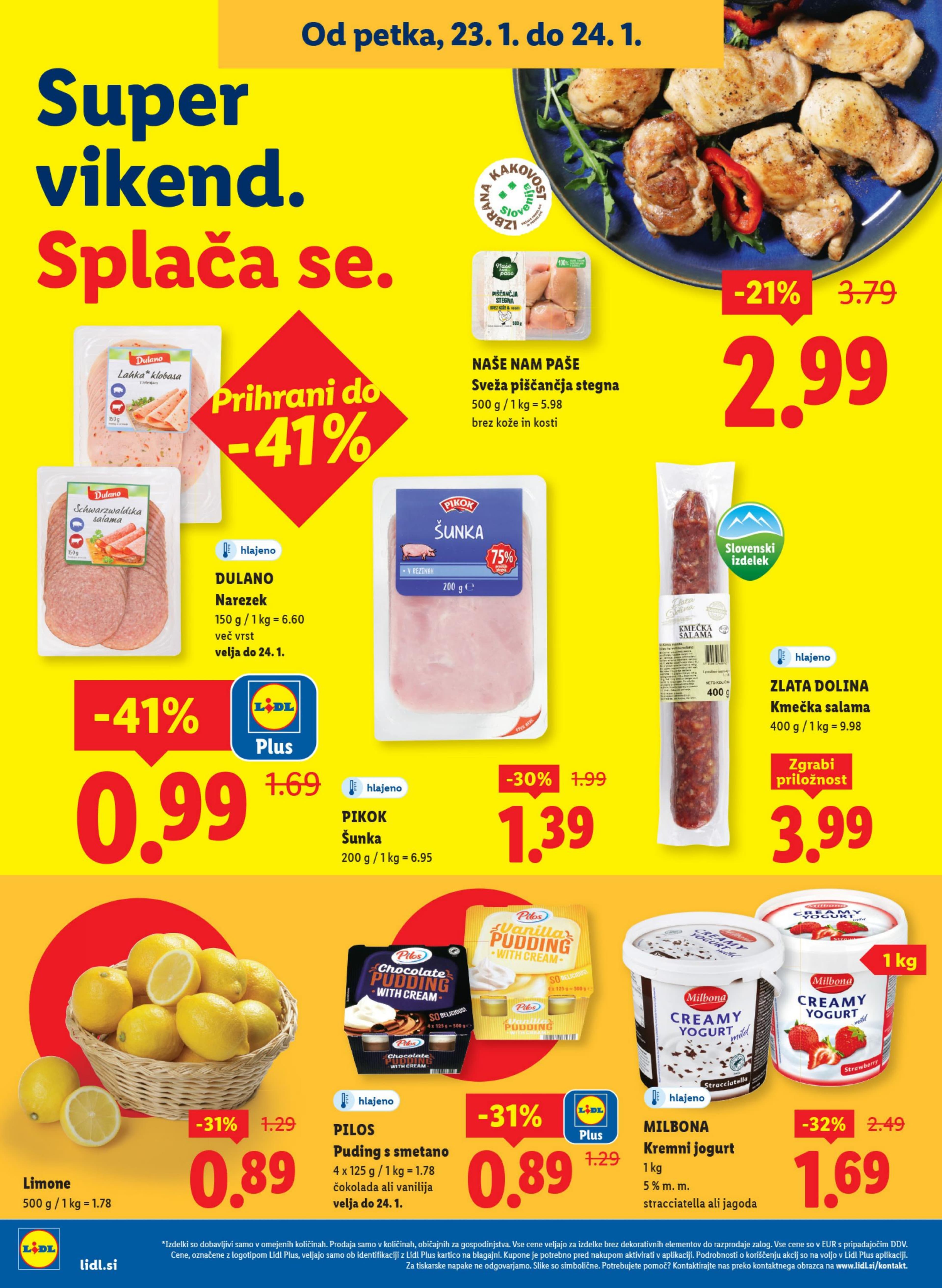 Stran 16. Lidl kataloga - Akcija živila