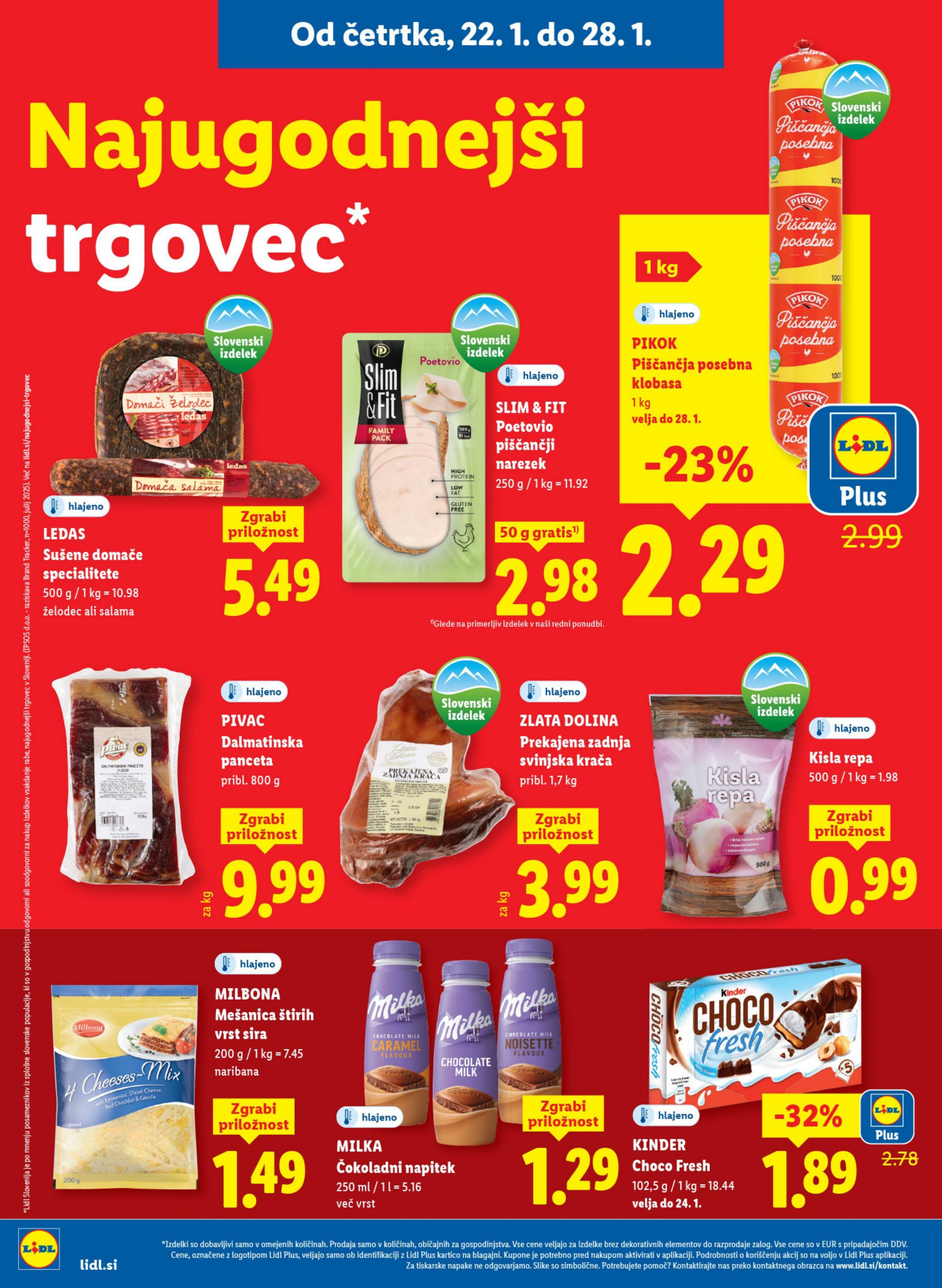 Stran 8. Lidl kataloga - Akcija živila
