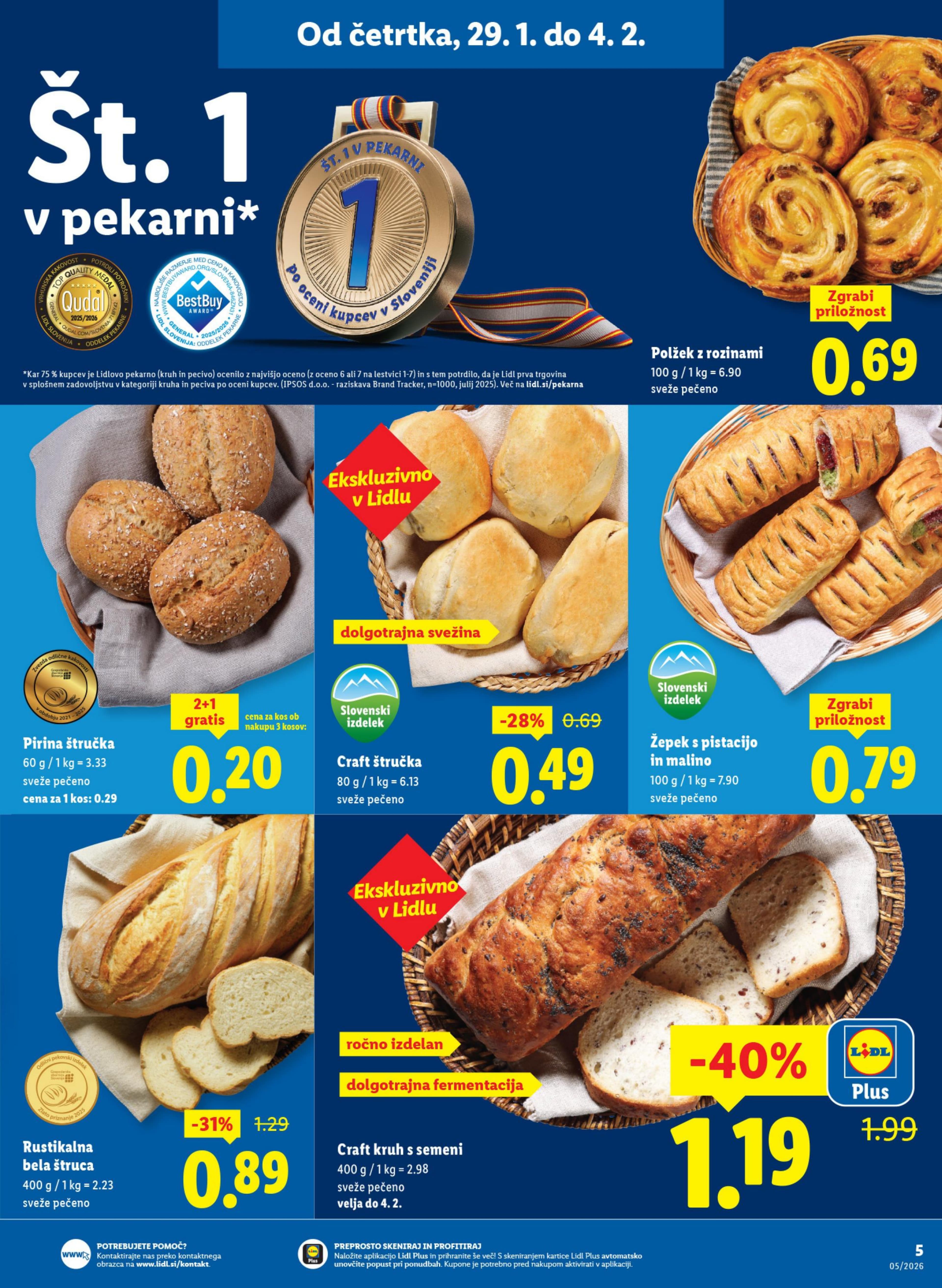 Stran 5. Lidl kataloga - Tedenska Ponudba Živila