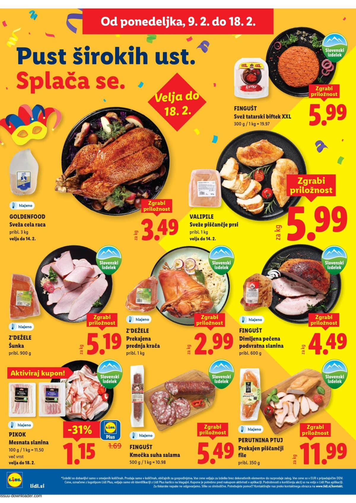 Stran 18. Lidl kataloga - Tedenska Ponudba Živila
