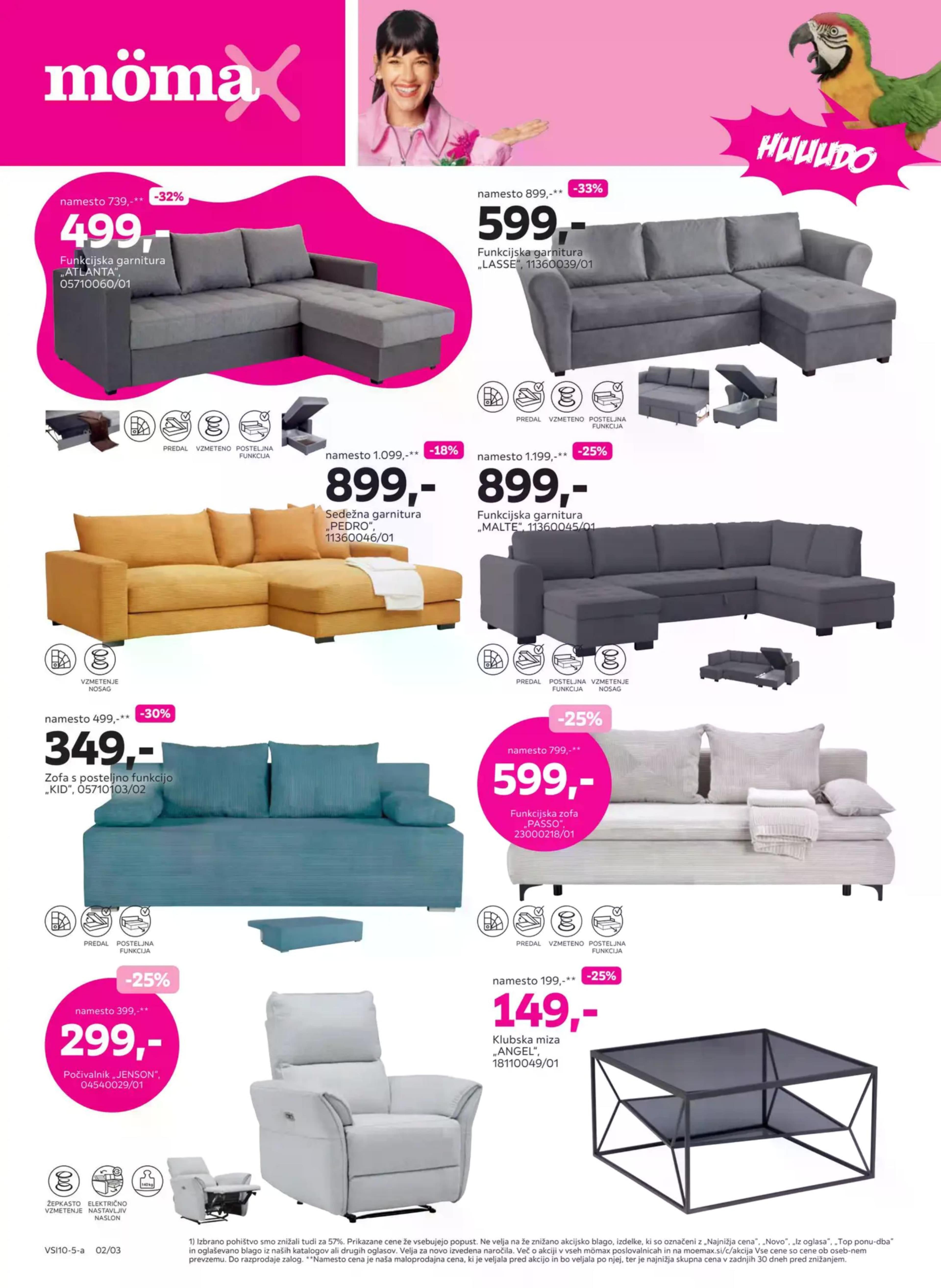Page from catalog: Pohištvo