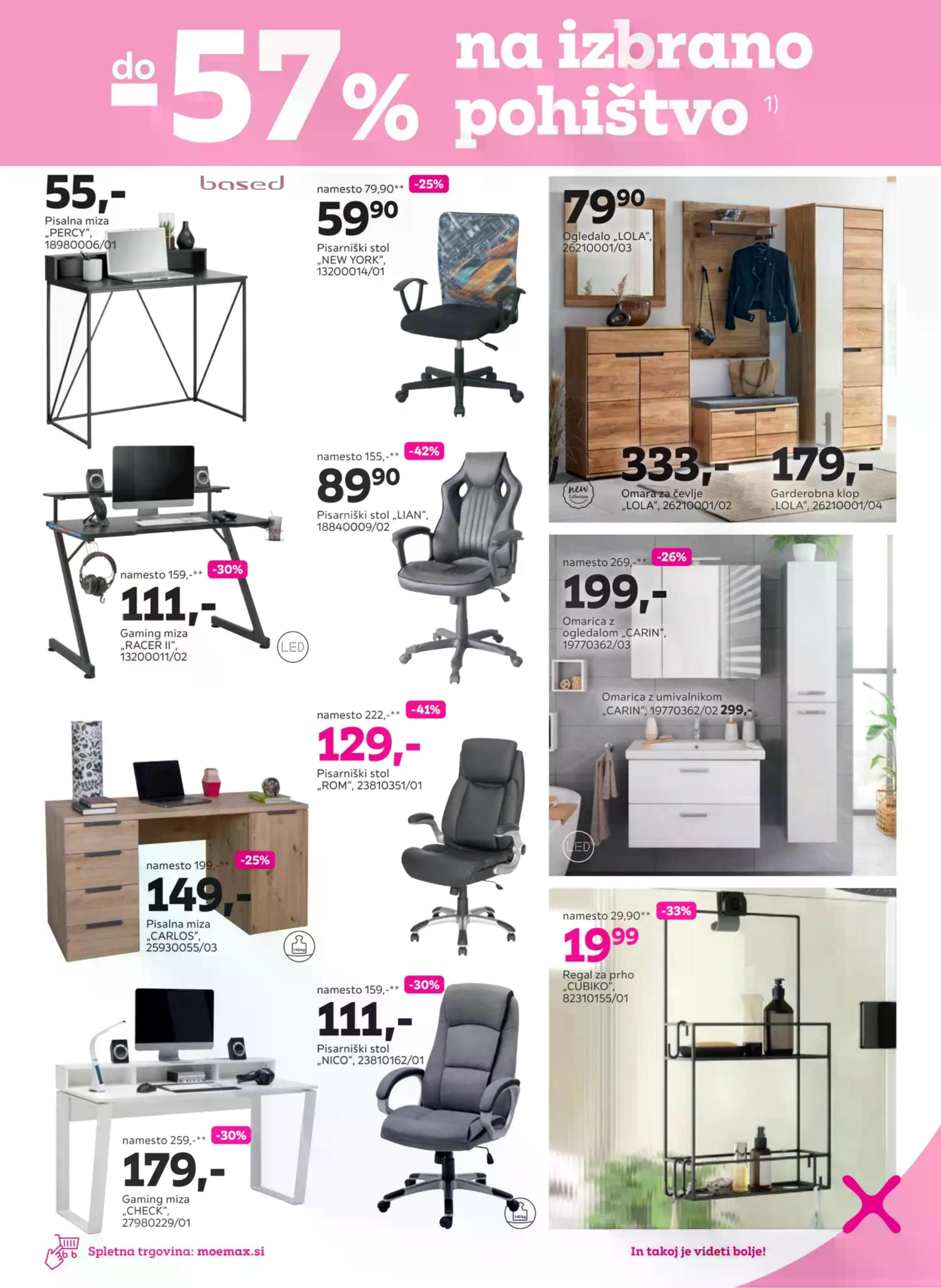 Page from catalog: Pohištvo