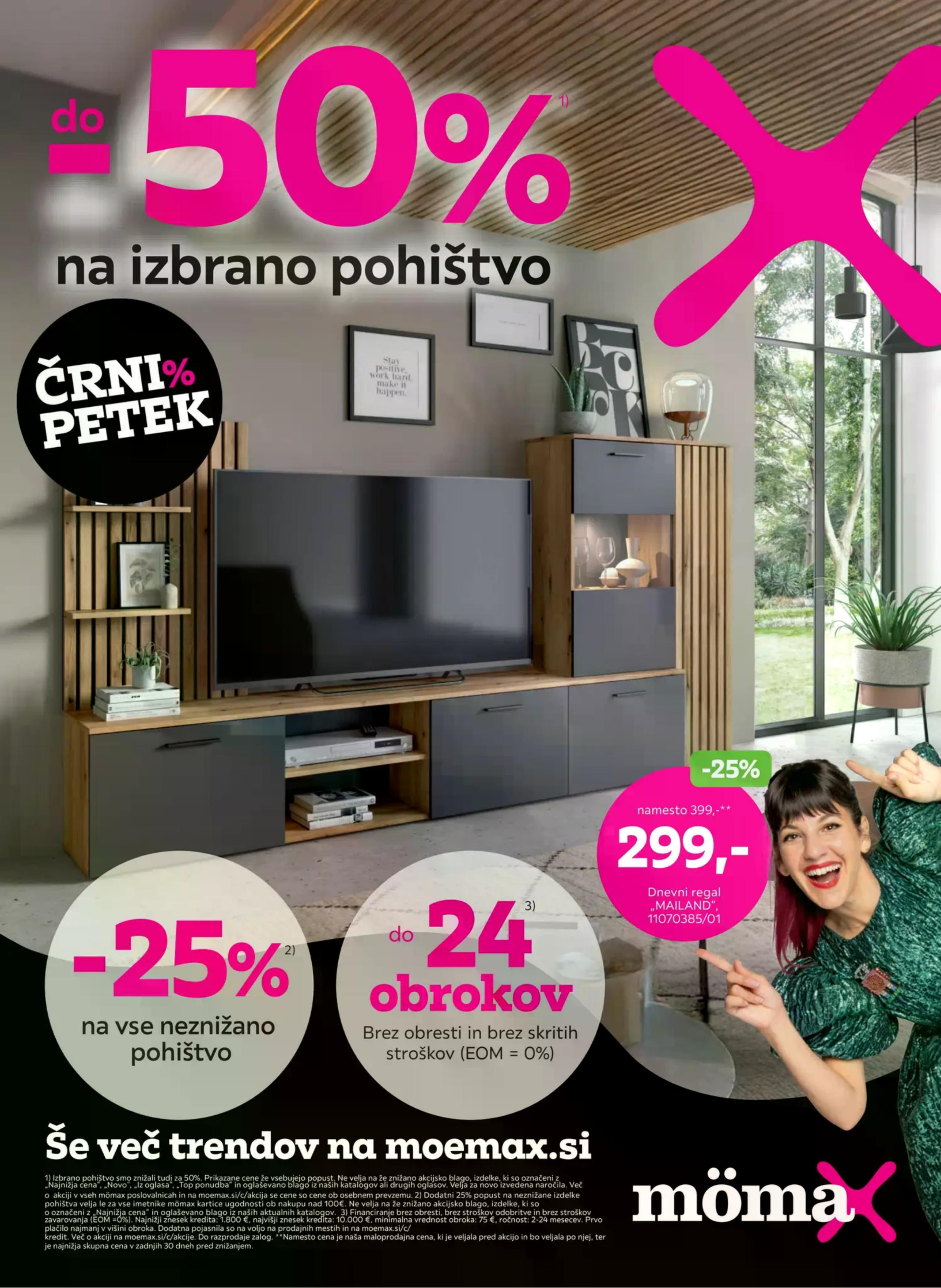 Page from catalog: Do 50% na pohištvo