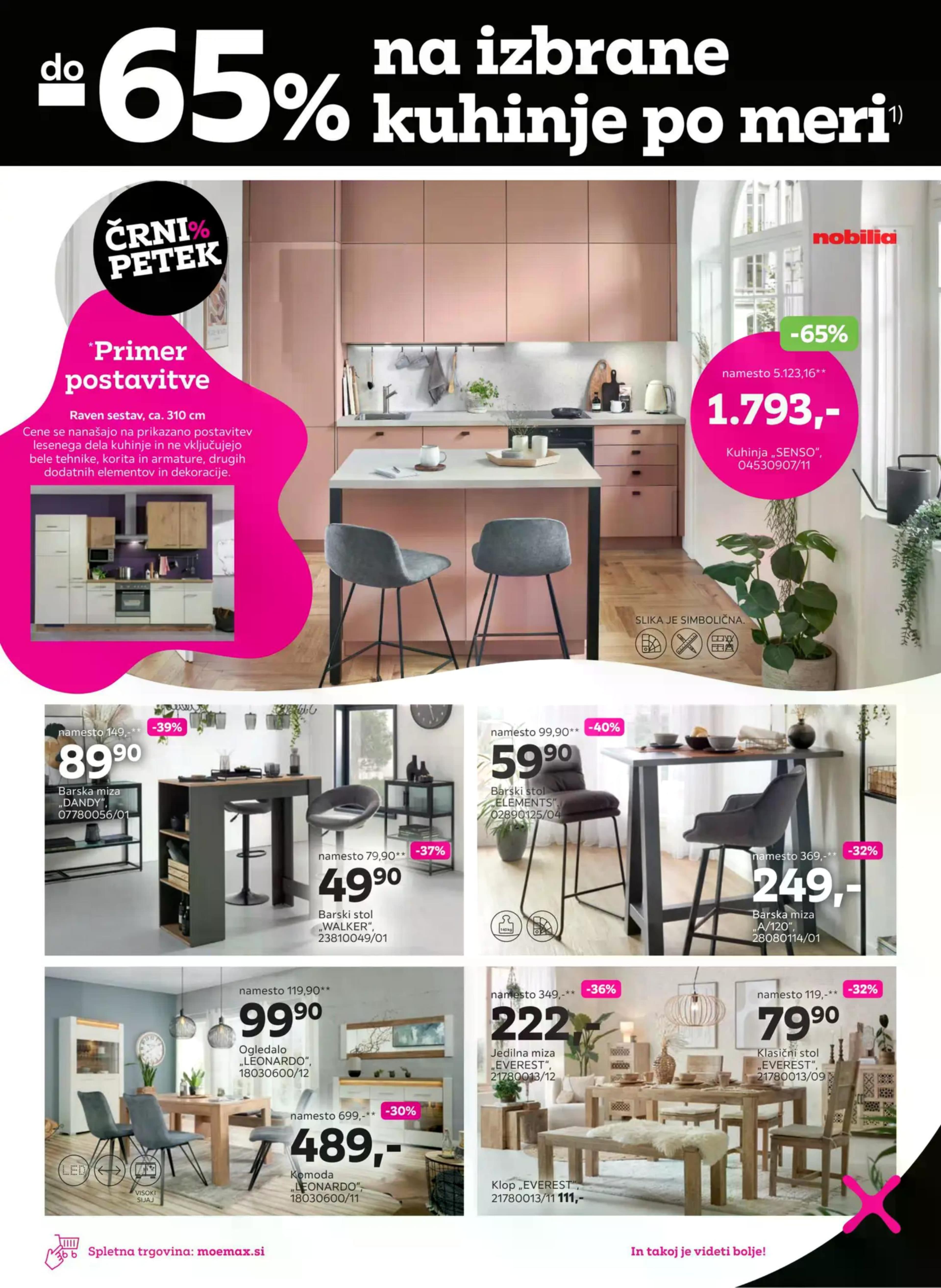 Page from catalog: Do 50% na pohištvo