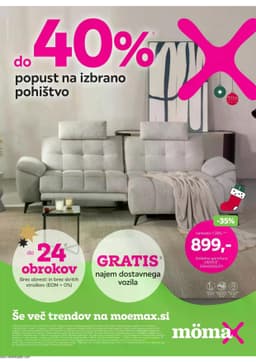 Do -40% popust na izbrano pohištvo