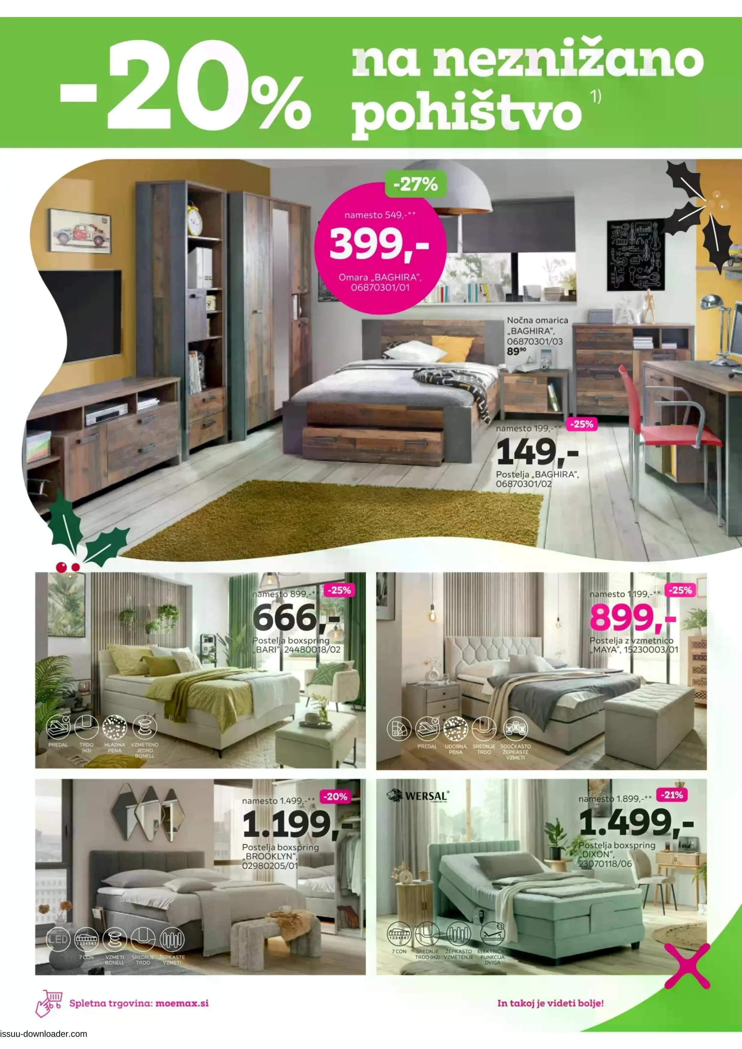 Page from catalog: Do -40% popust na izbrano pohištvo