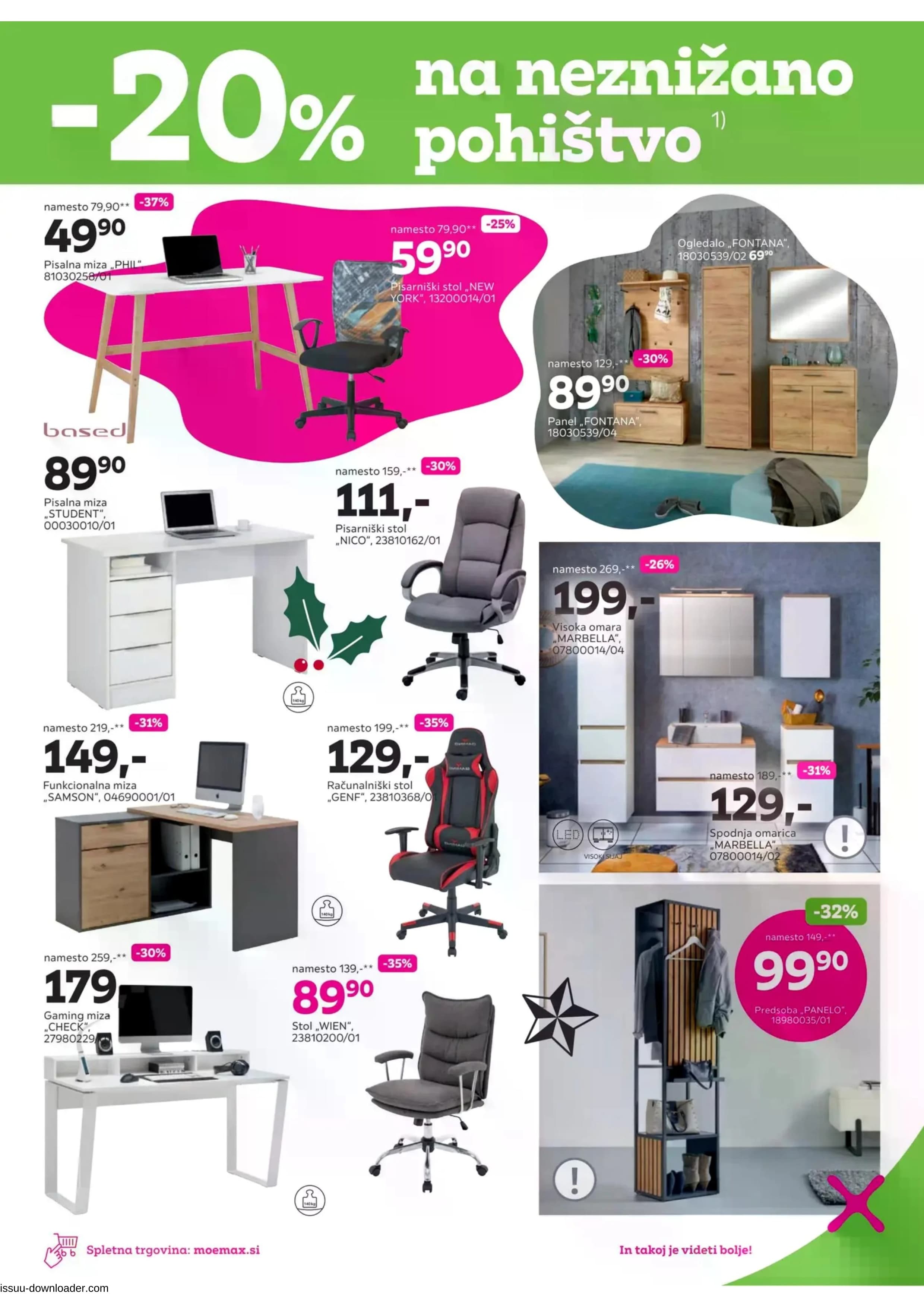 Page from catalog: Do -40% popust na izbrano pohištvo