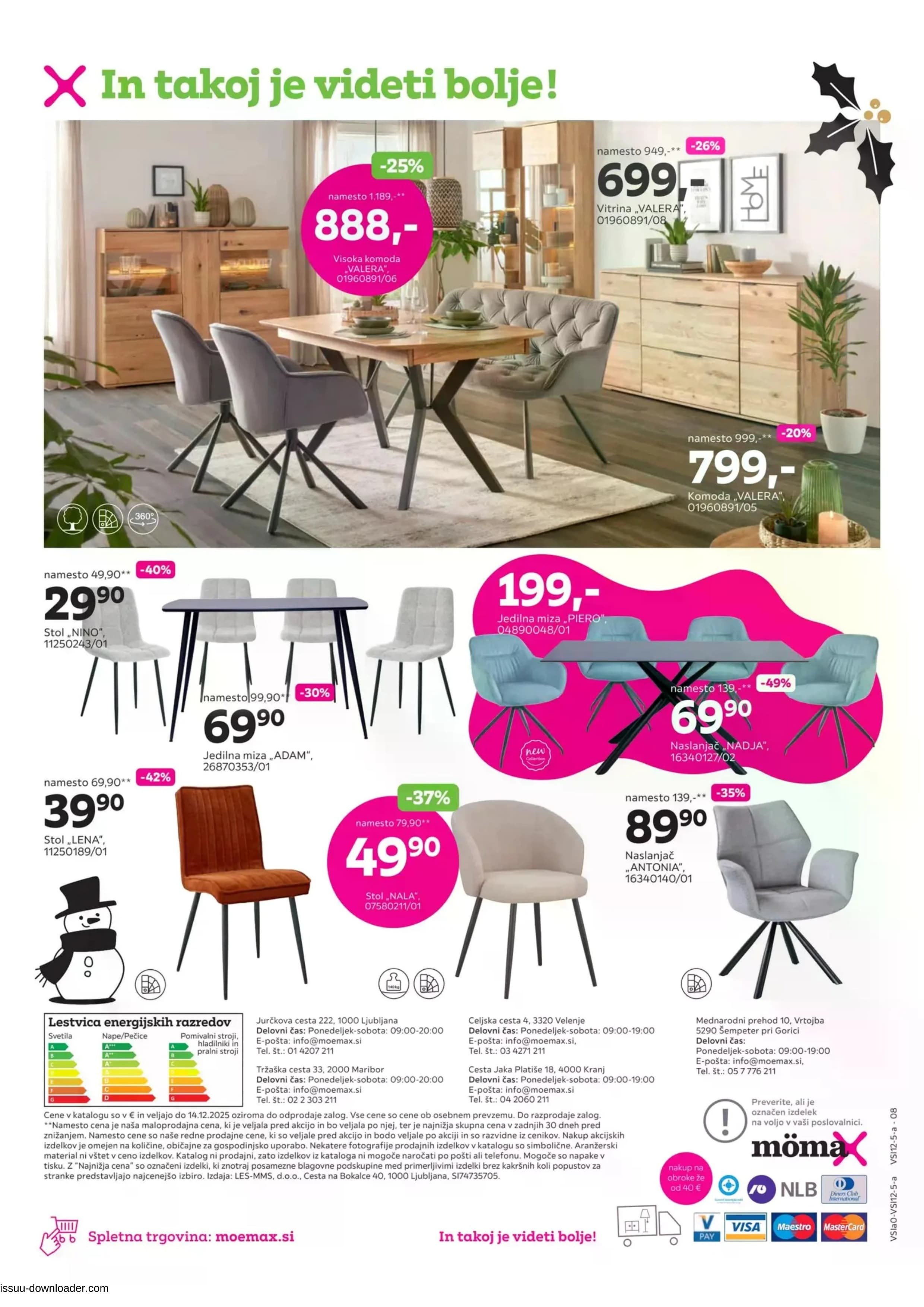 Page from catalog: Do -40% popust na izbrano pohištvo