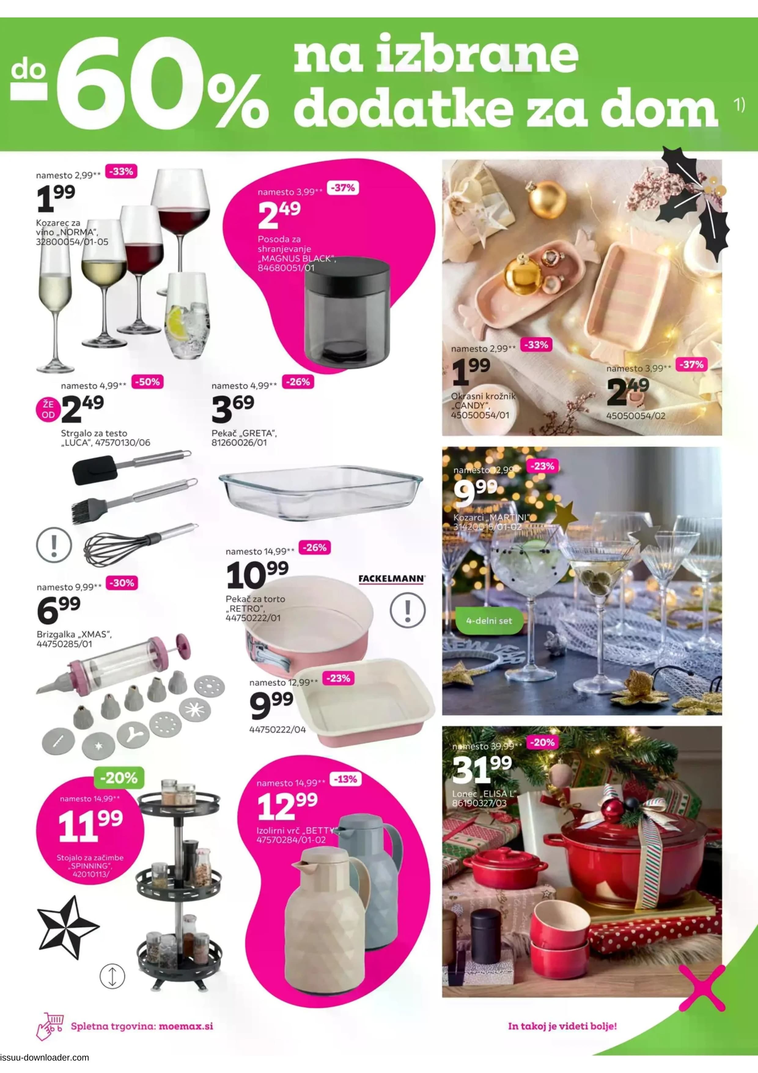 Page from catalog: Do -60% na izbrane dodatke za dom