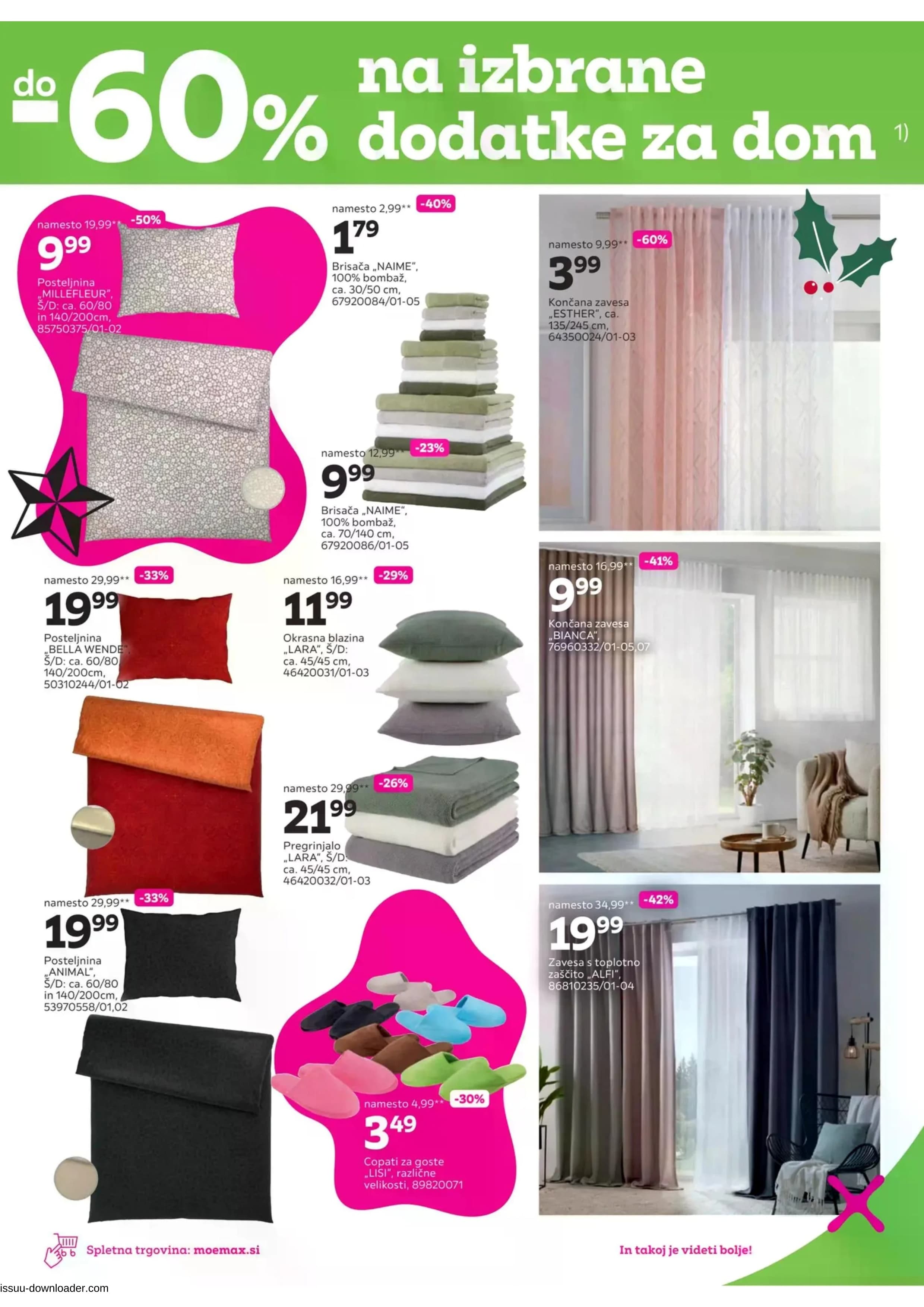 Page from catalog: Do -60% na izbrane dodatke za dom
