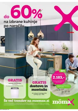 Do -60% na izbrane kuhinje po naročilu 