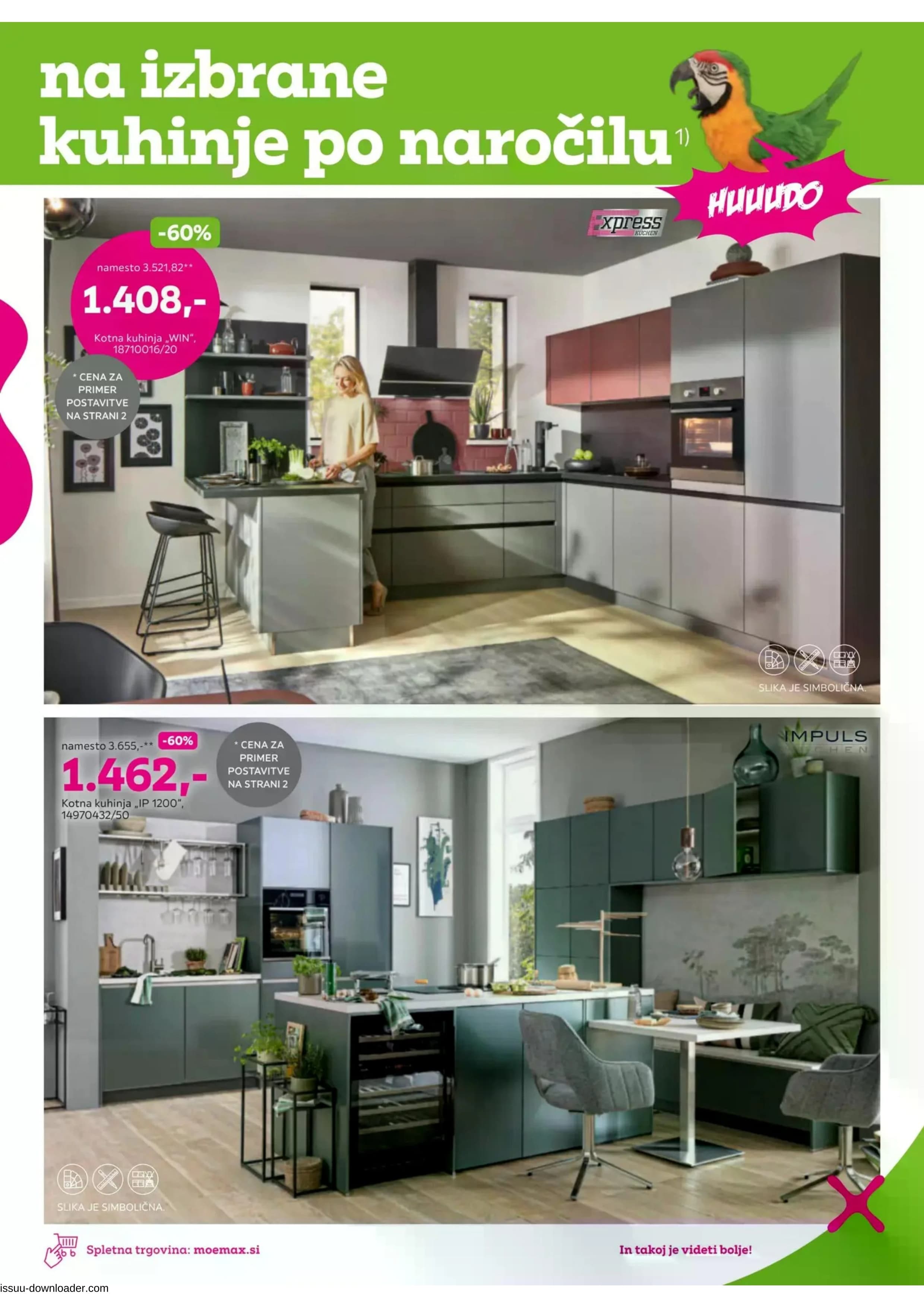 Page from catalog: Do -60% na izbrane kuhinje po naročilu 