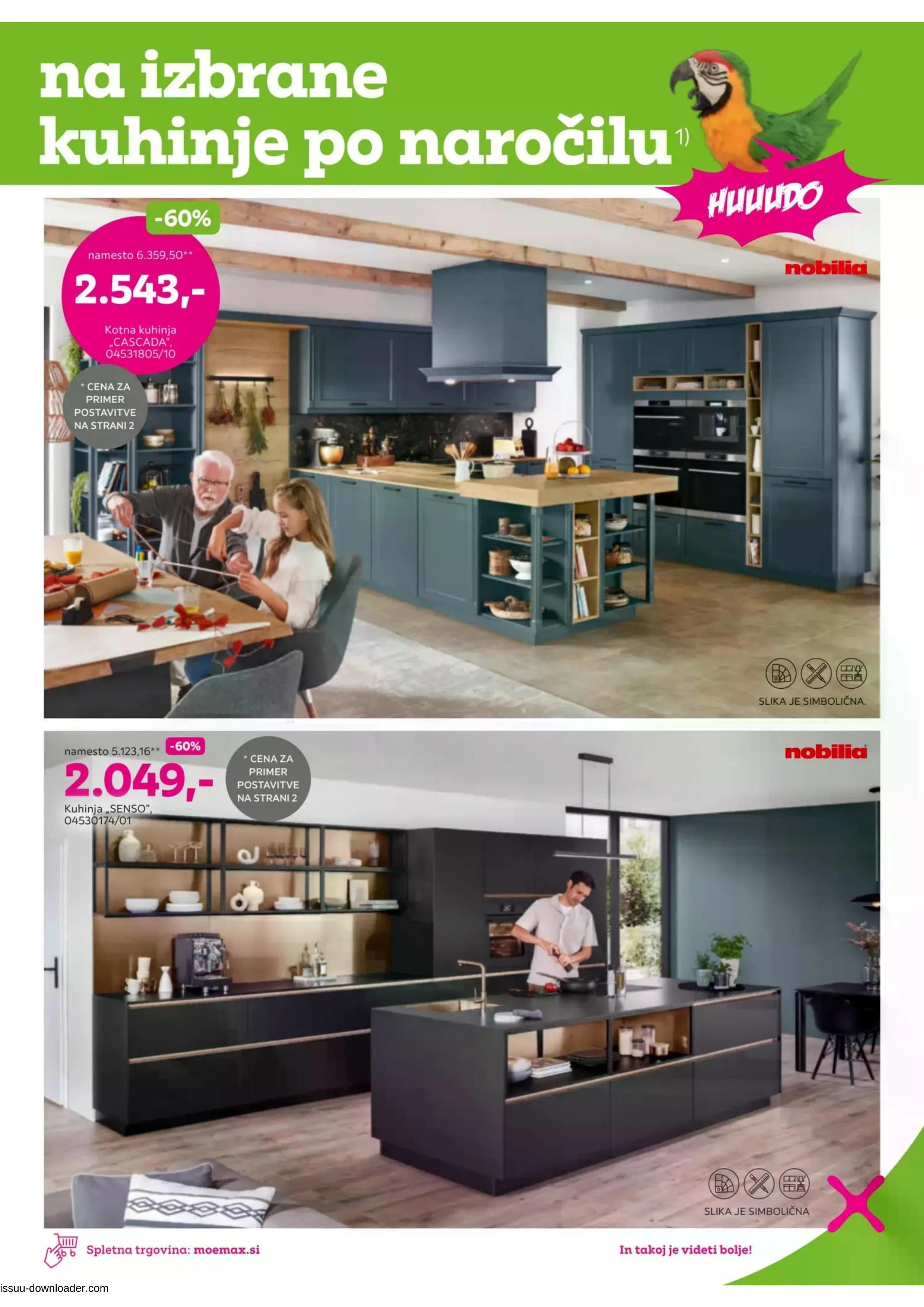 Page from catalog: Do -60% na izbrane kuhinje po naročilu 