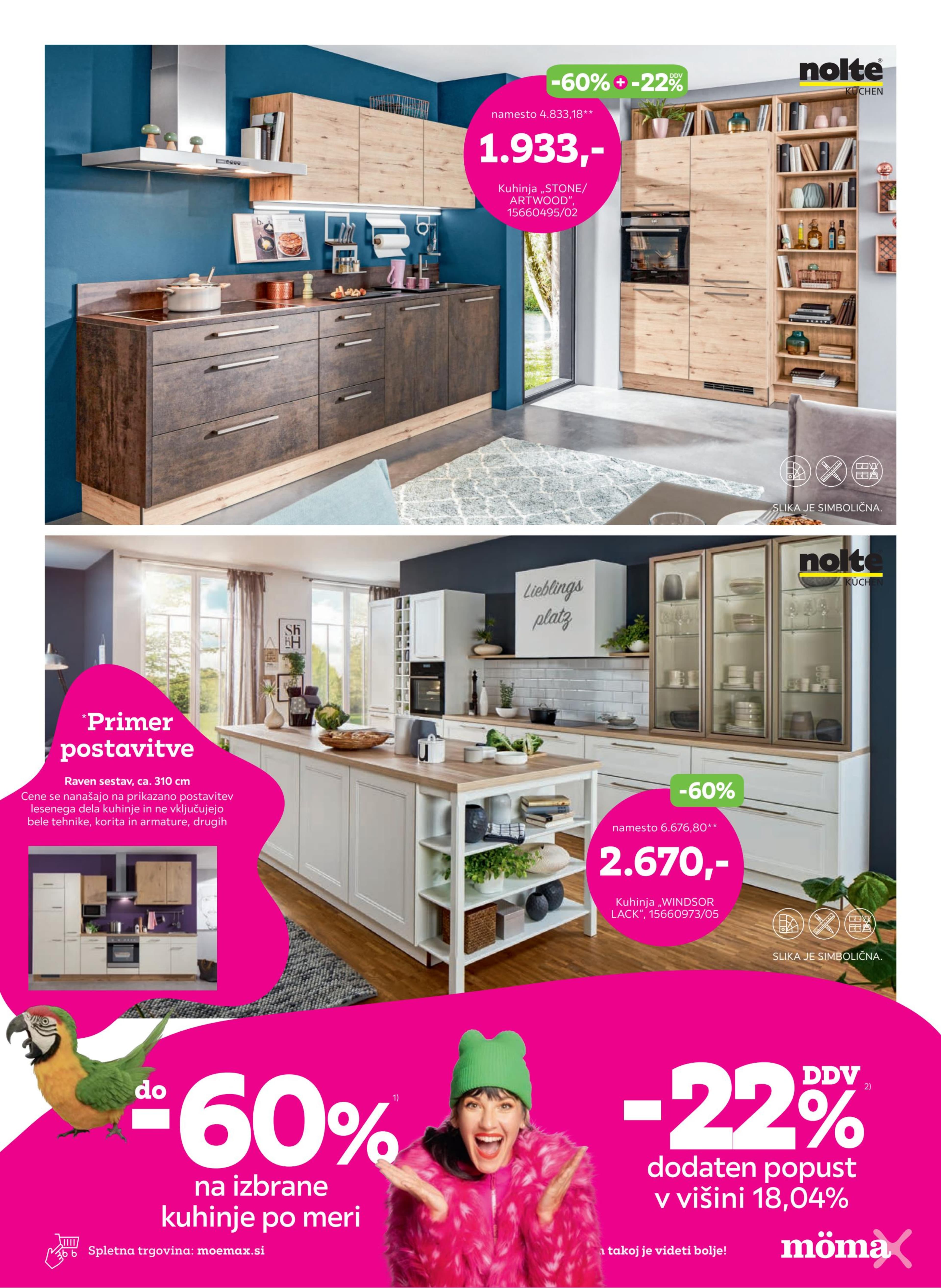 Page from catalog: Do -60% + -22% DDV na izbrane kuhinje