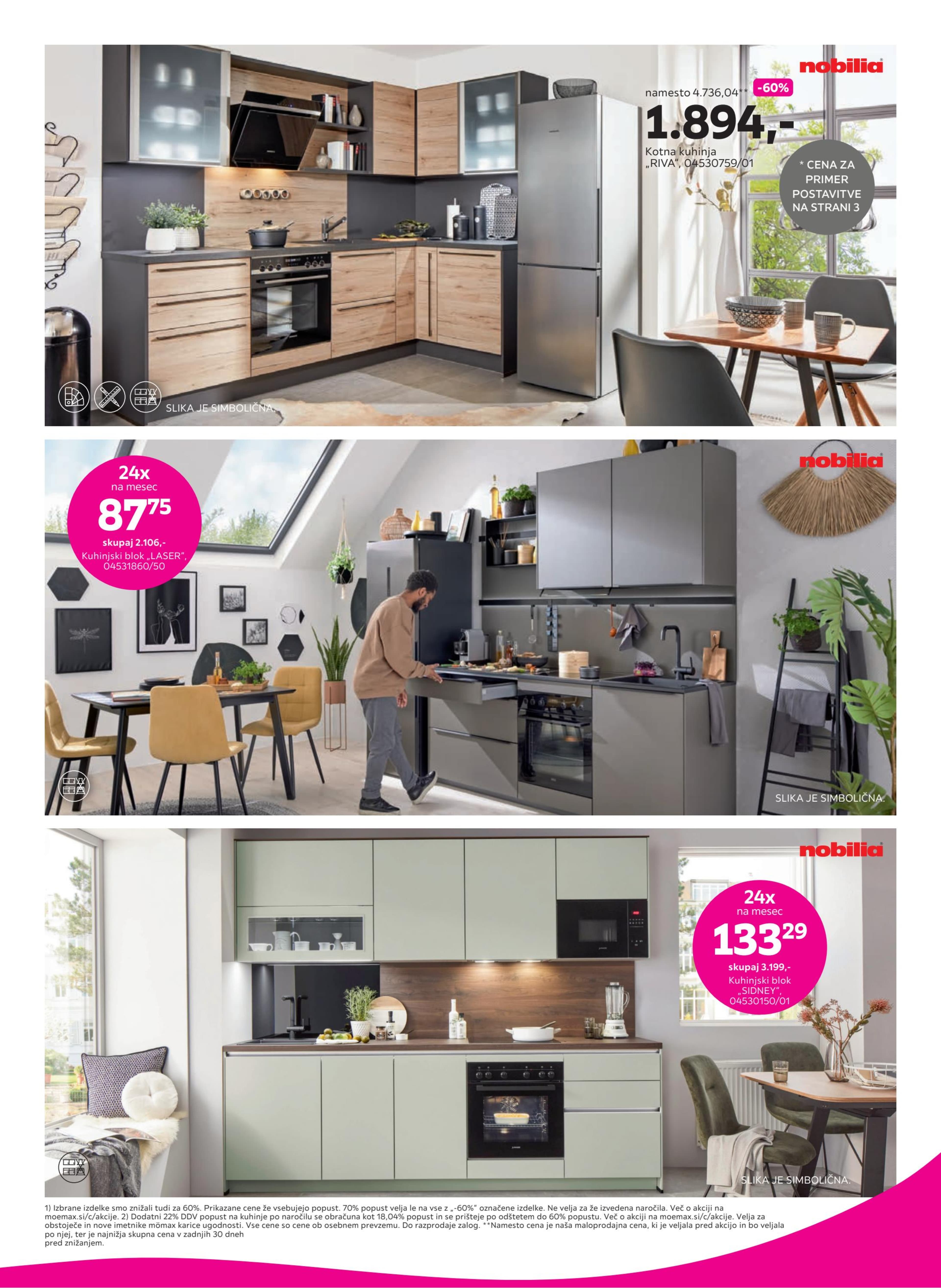 Page from catalog: Do -60% + -22% DDV na izbrane kuhinje
