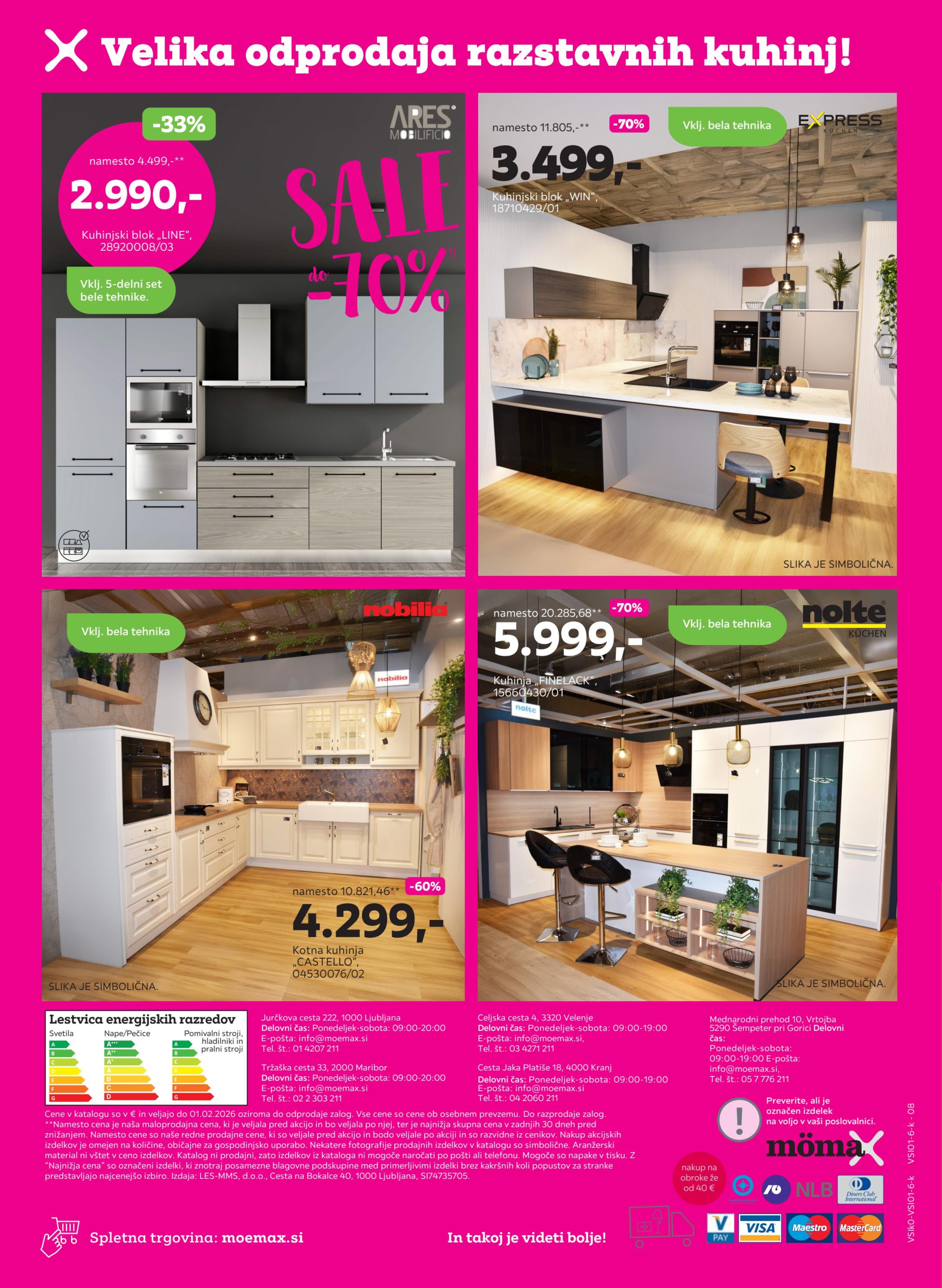 Page from catalog: Do -60% + -22% DDV na izbrane kuhinje