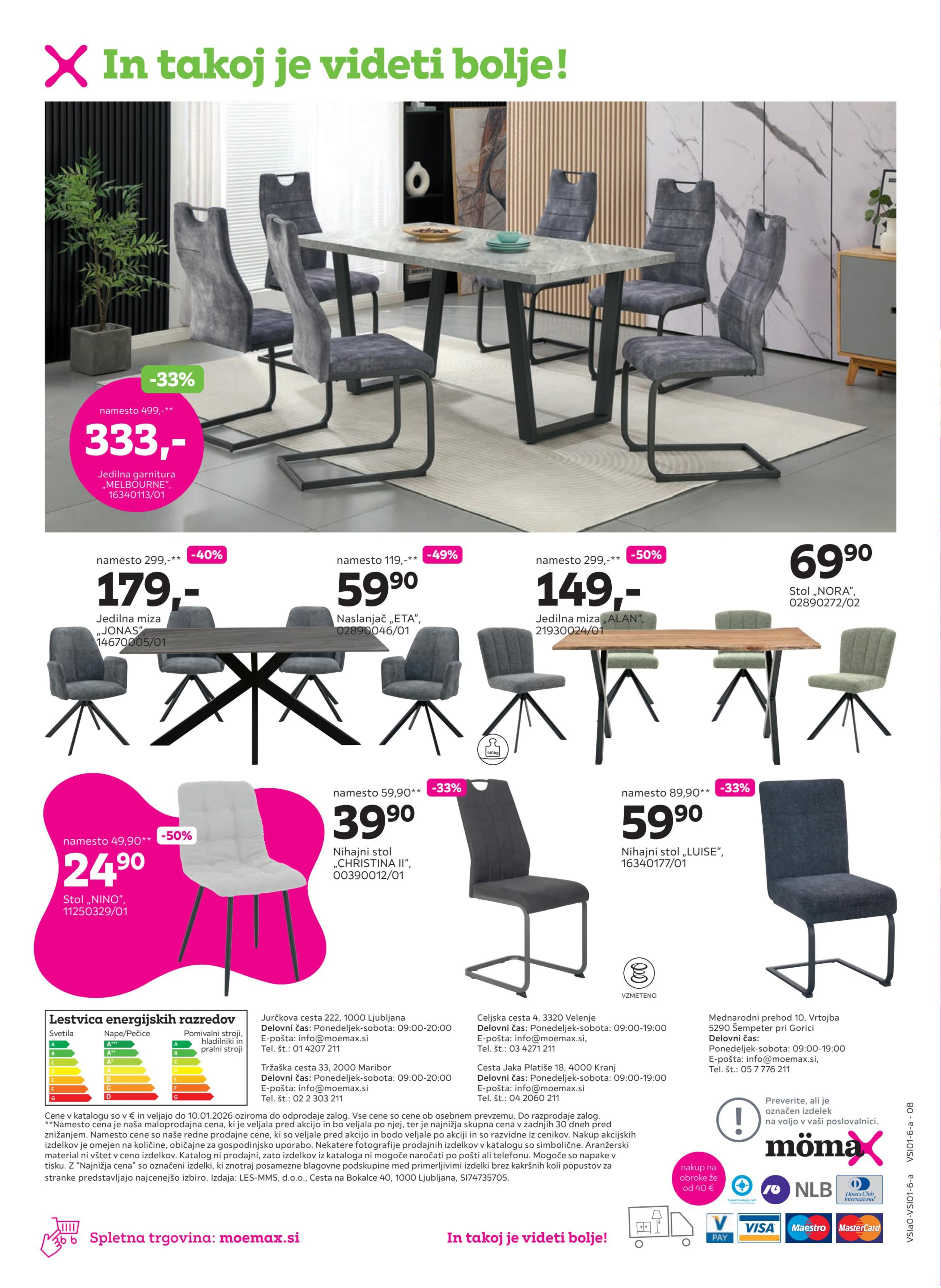 Page from catalog:  Do -70% na izbrano pohištvo