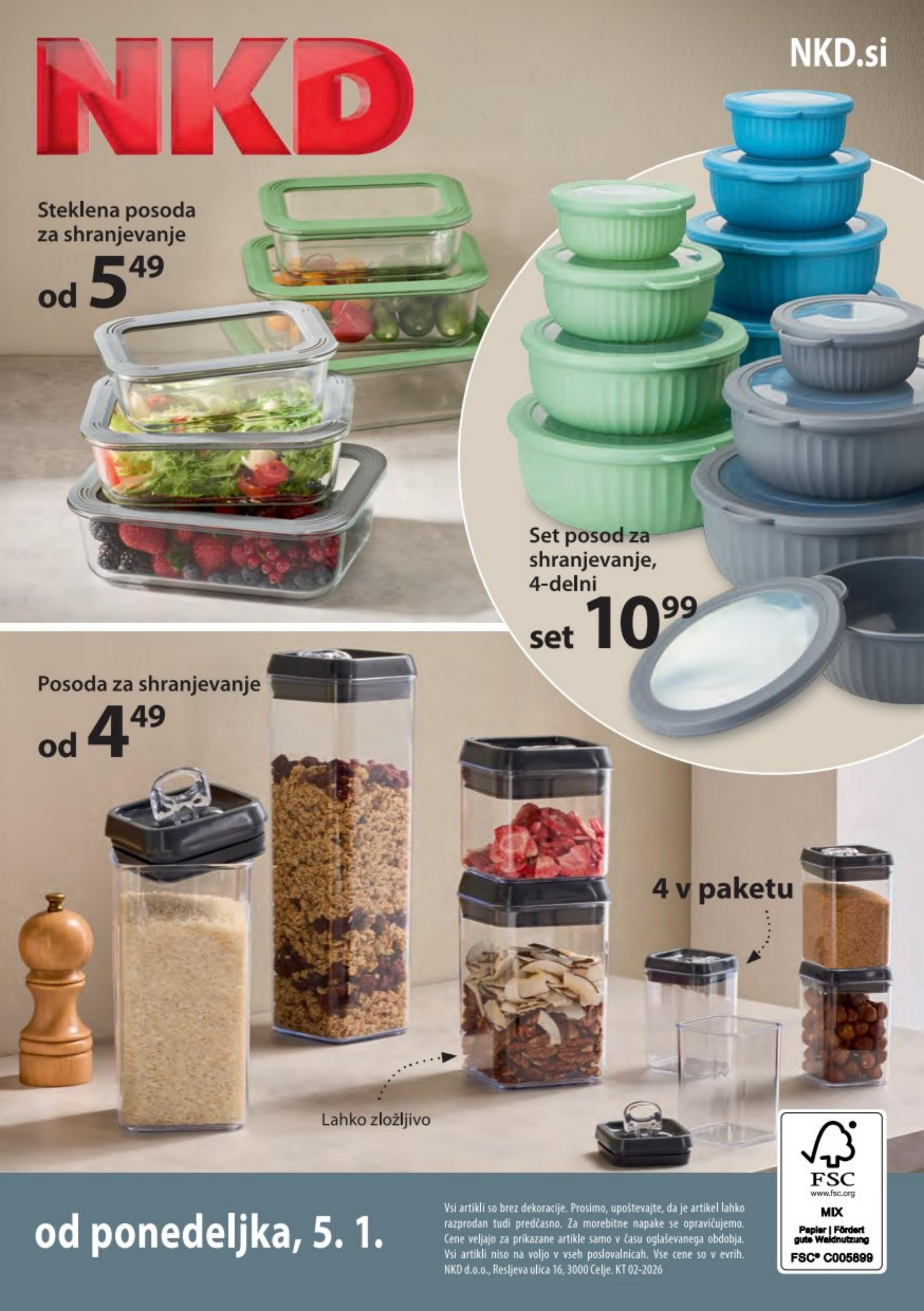 Page from catalog: Kuhinjski pripomočk