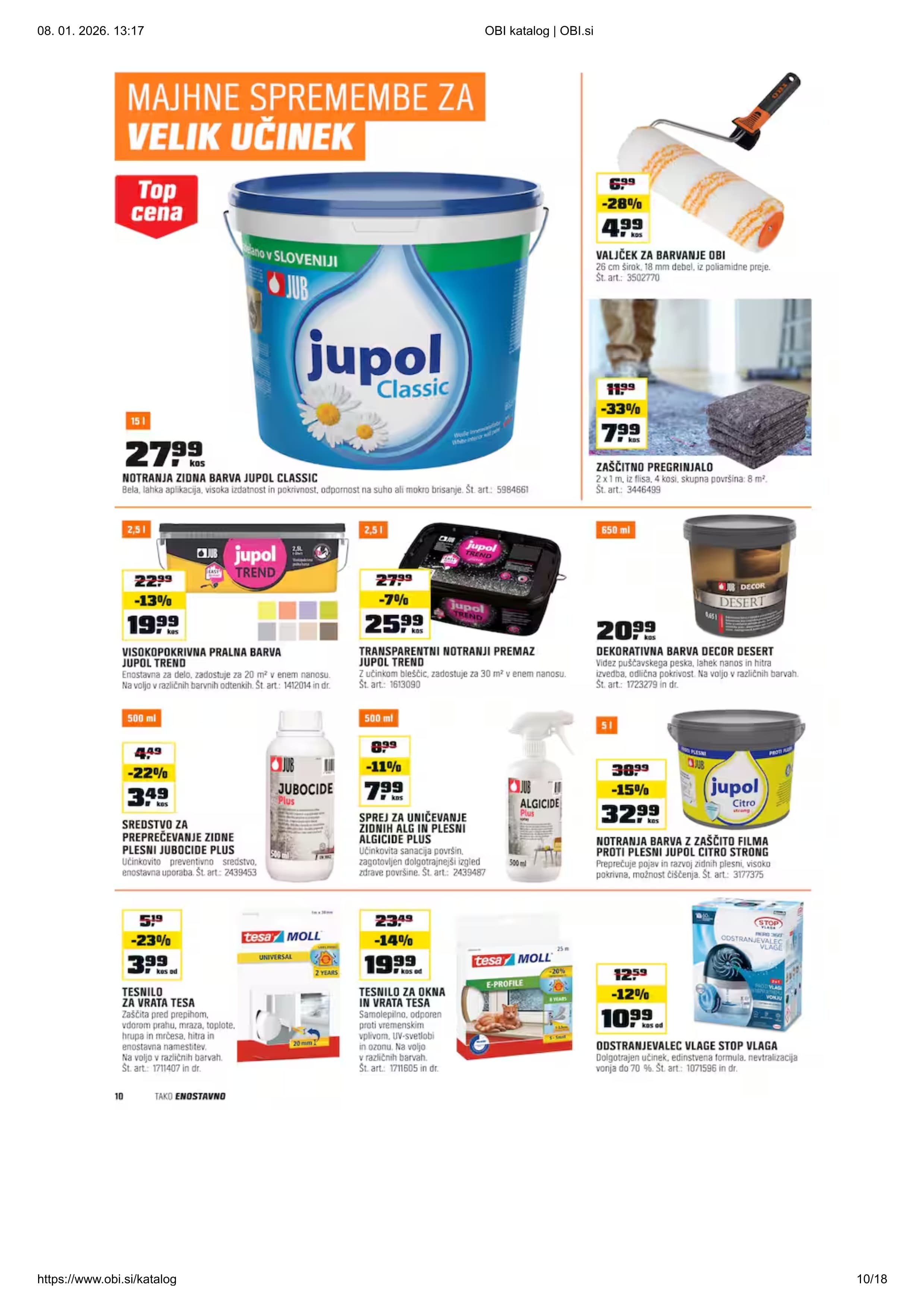 Stran 10. Obi kataloga - Akcijska ponudba
