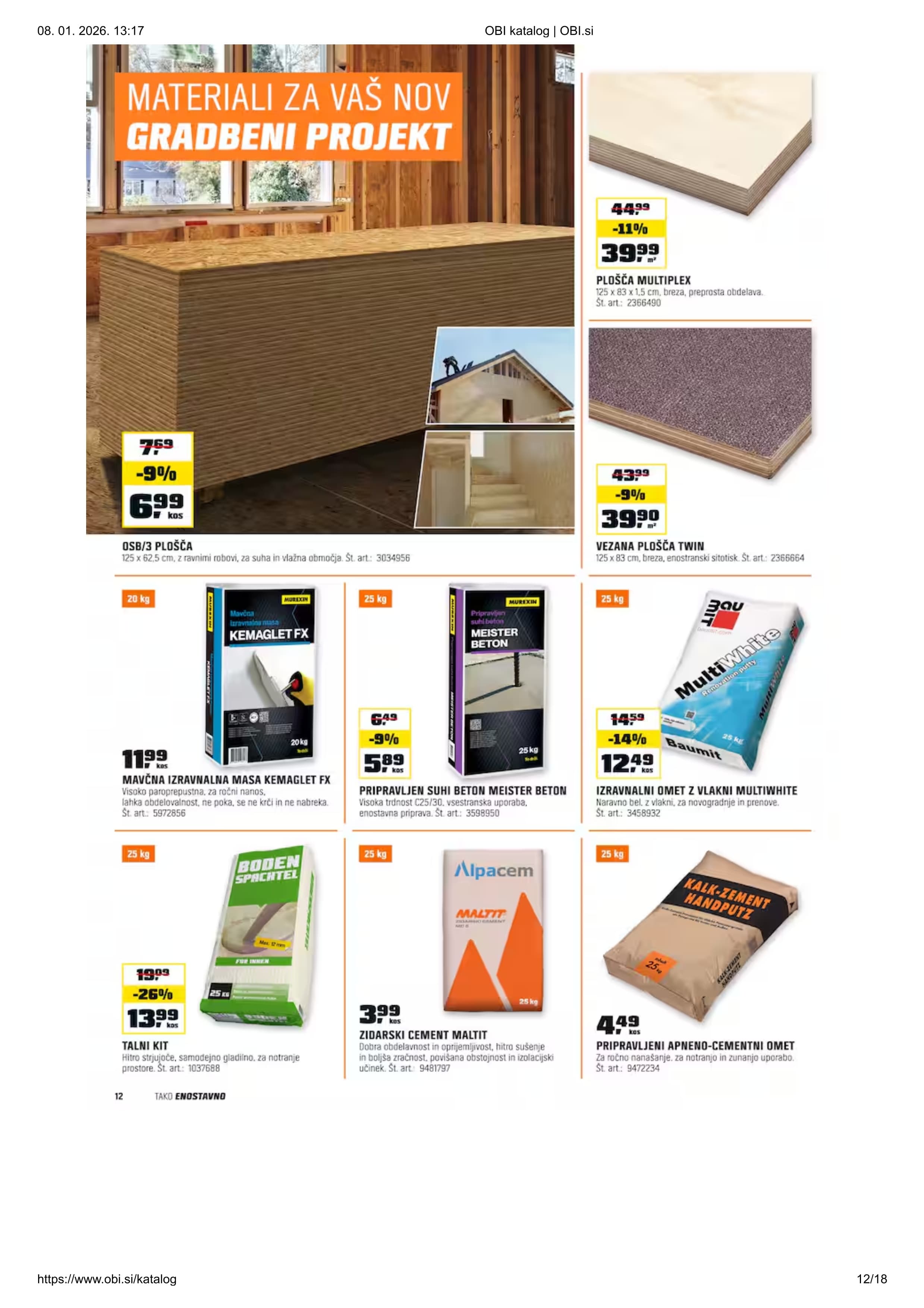 Stran 12. Obi kataloga - Akcijska ponudba