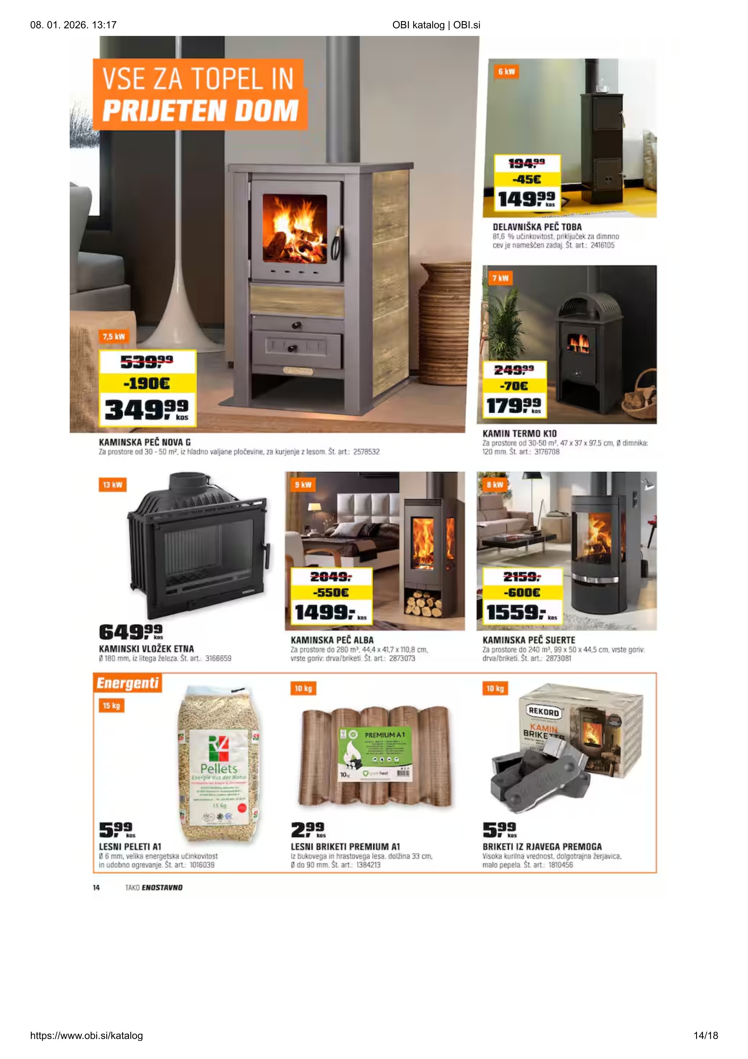Stran 14. Obi kataloga - Akcijska ponudba