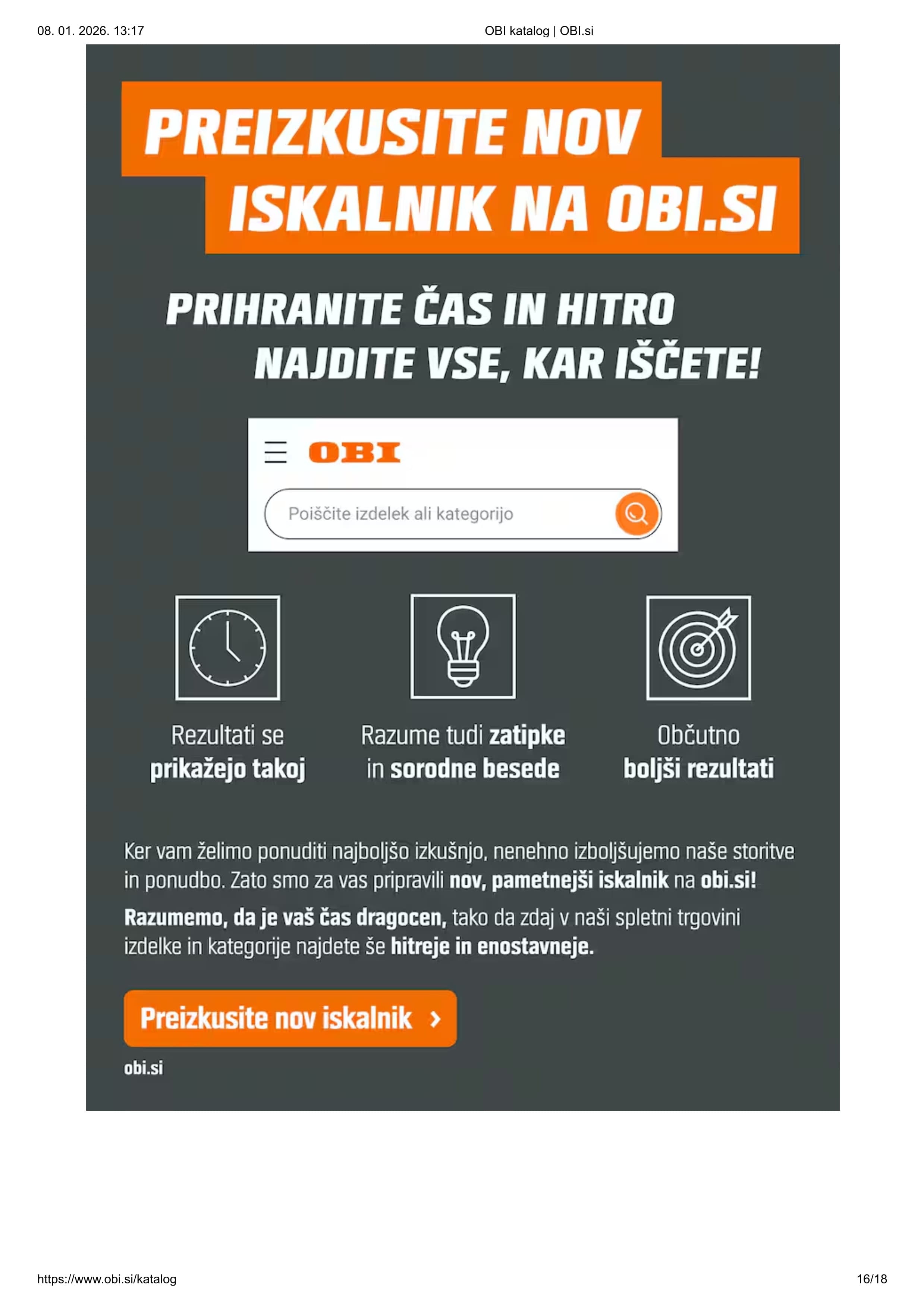 Stran 16. Obi kataloga - Akcijska ponudba