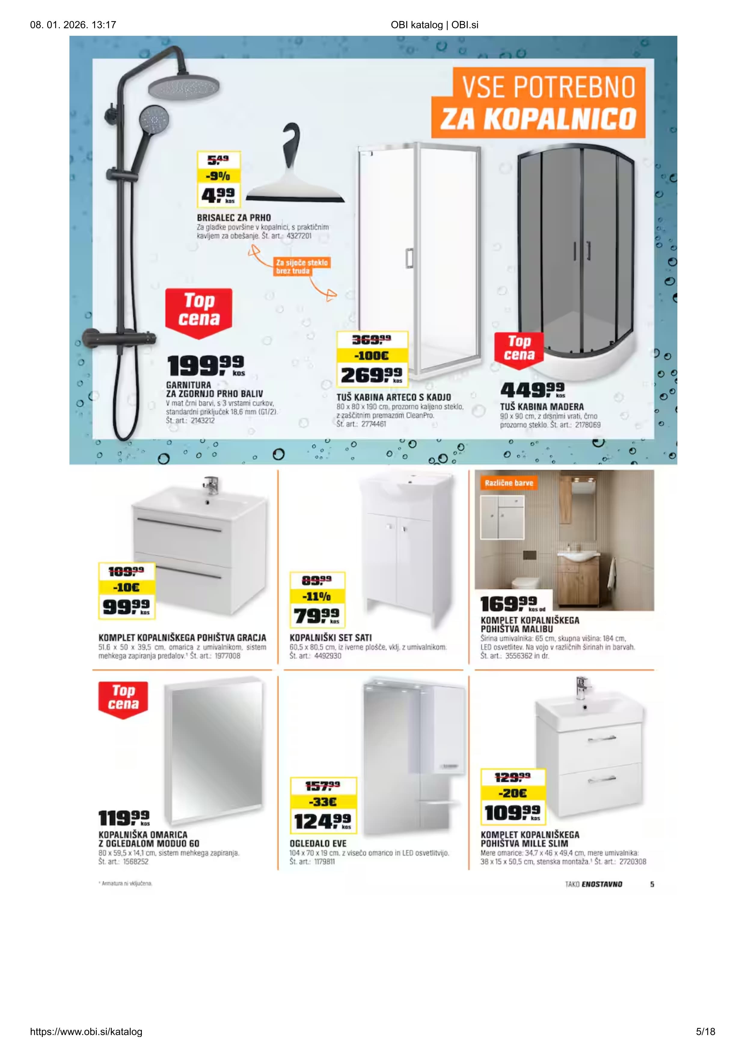 Stran 5. Obi kataloga - Akcijska ponudba