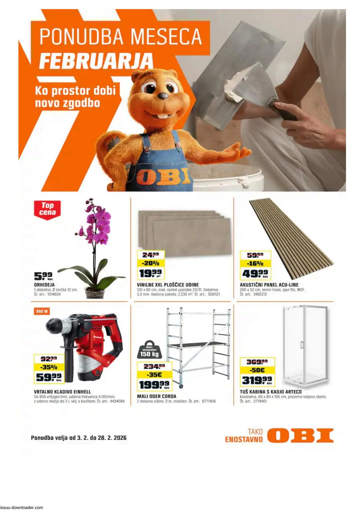 Stran 1. Obi kataloga - Februar 2026