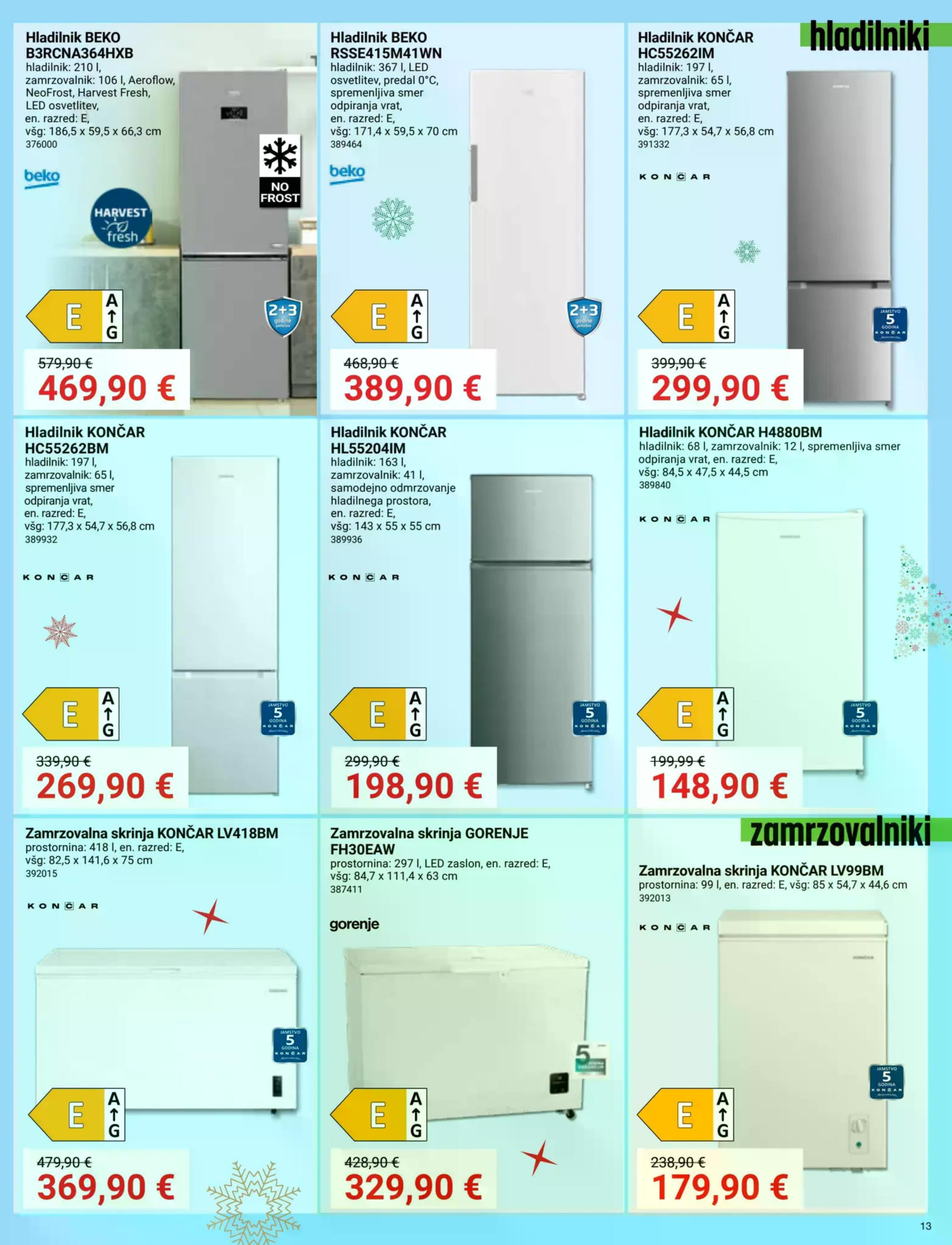 Stran 13. Pevex kataloga - Akcije od 27.11. do 31.12.2025.