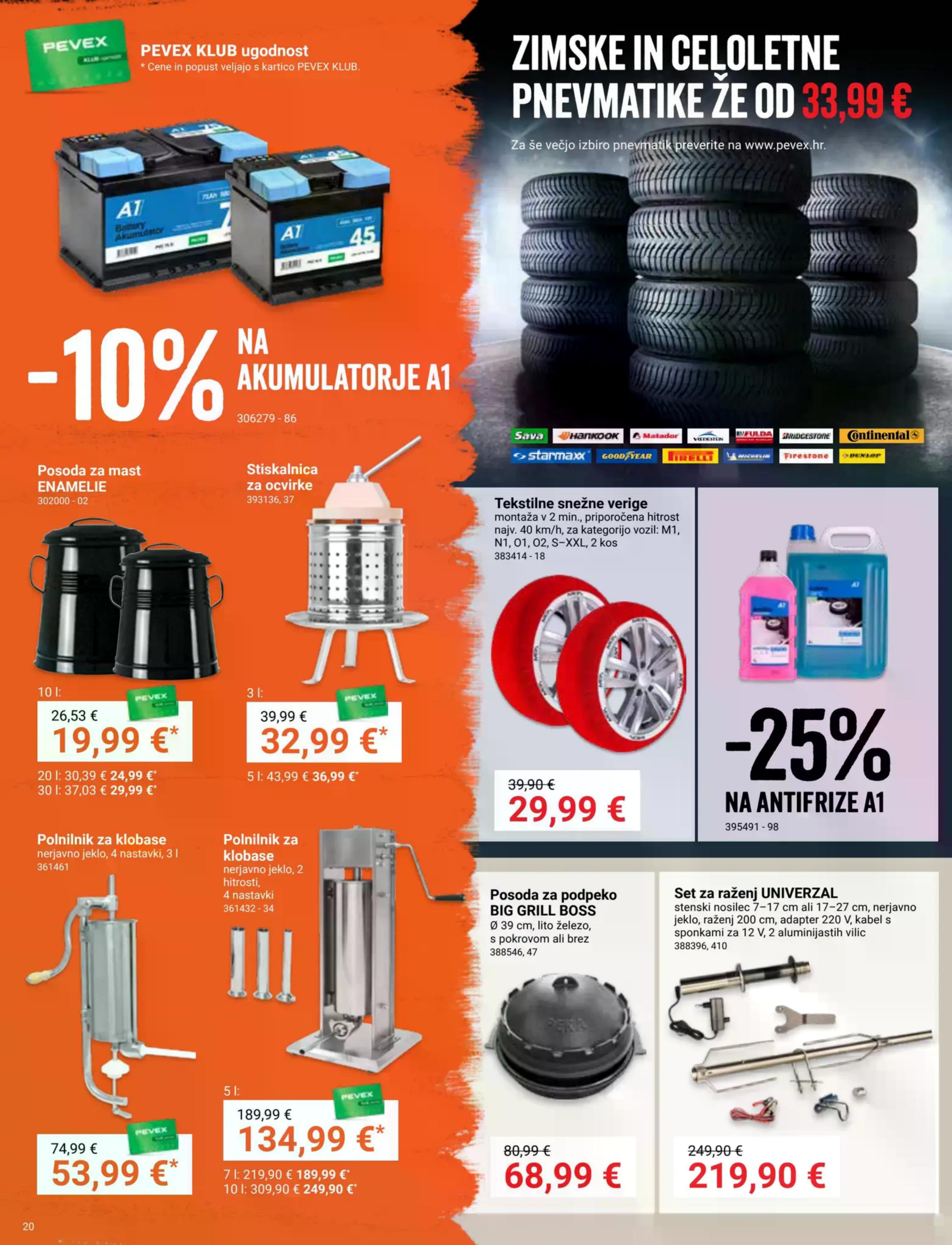 Stran 20. Pevex kataloga - Akcije od 27.11. do 31.12.2025.