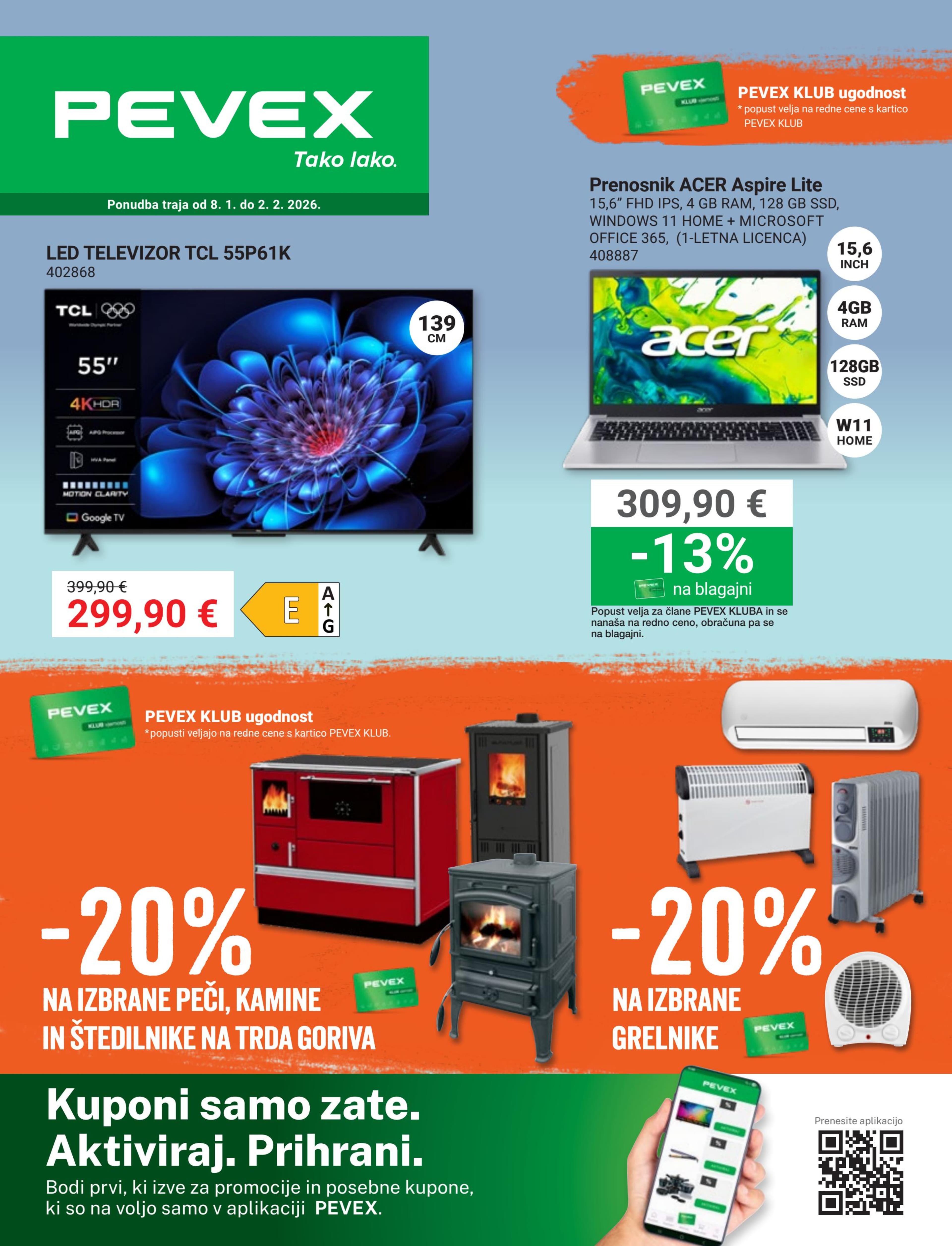 Stran 1. Pevex kataloga - Januar 2026