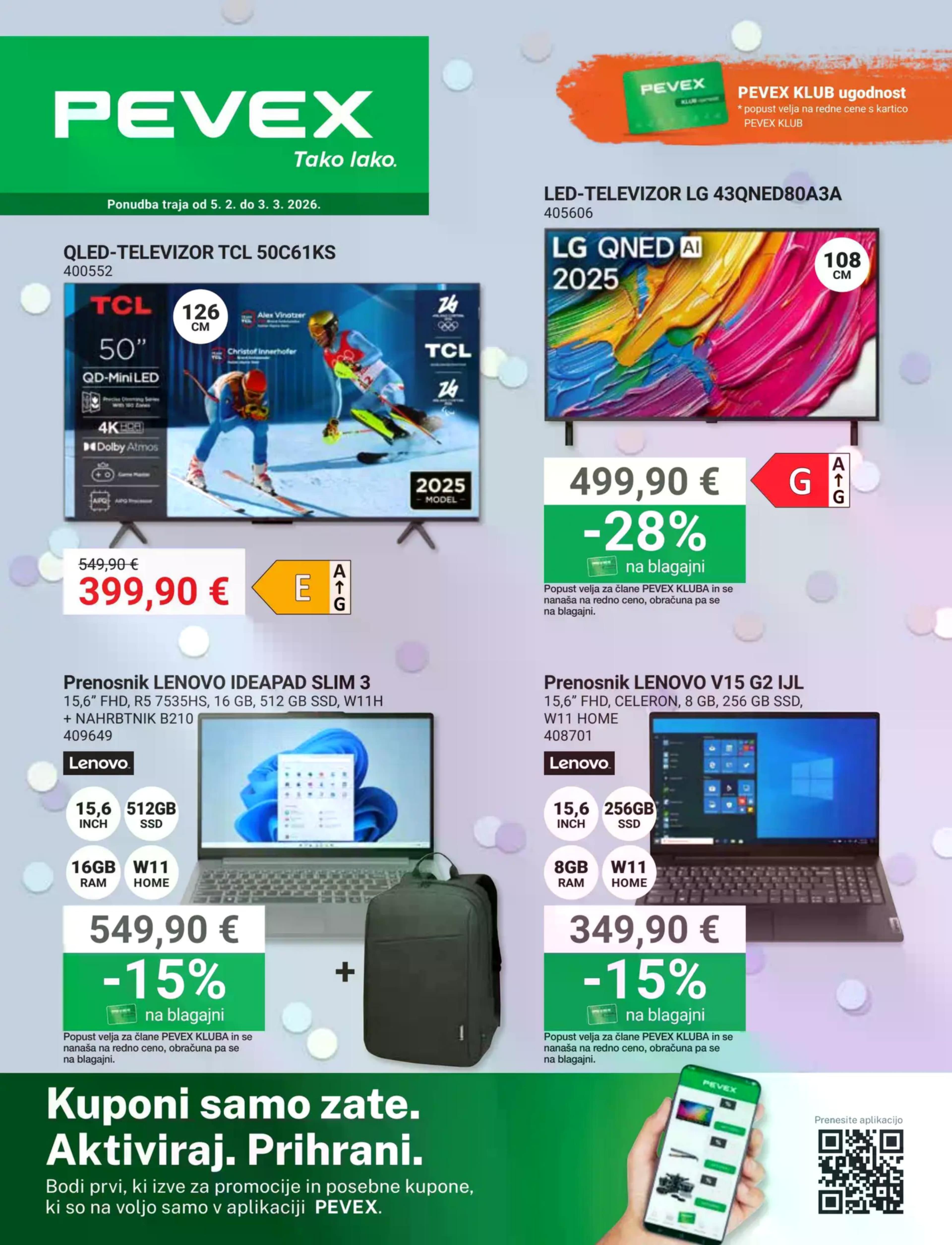 Stran 1. Pevex kataloga - Februar 2026