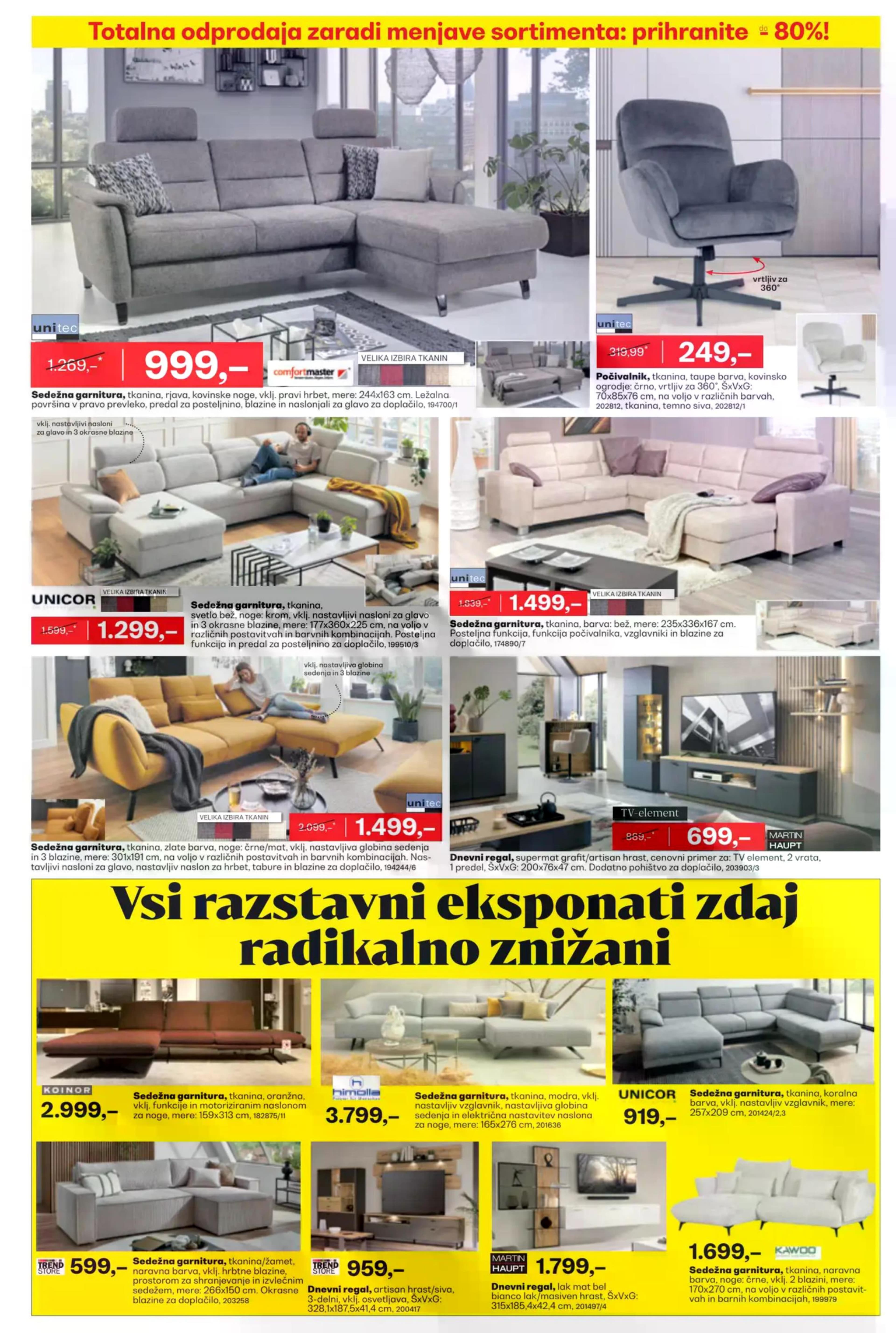 Page from catalog: Totalna odprodaja