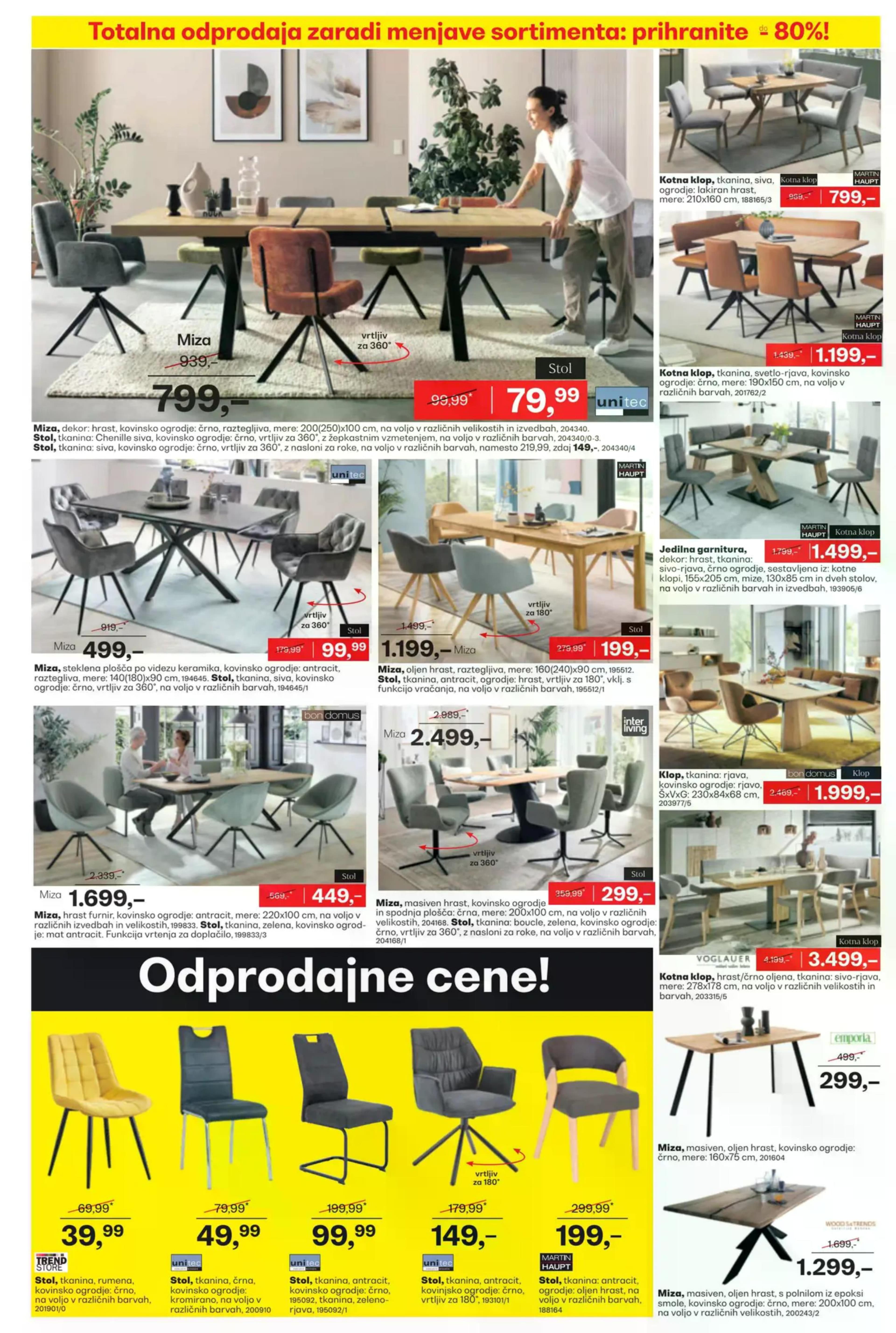 Page from catalog: Totalna odprodaja