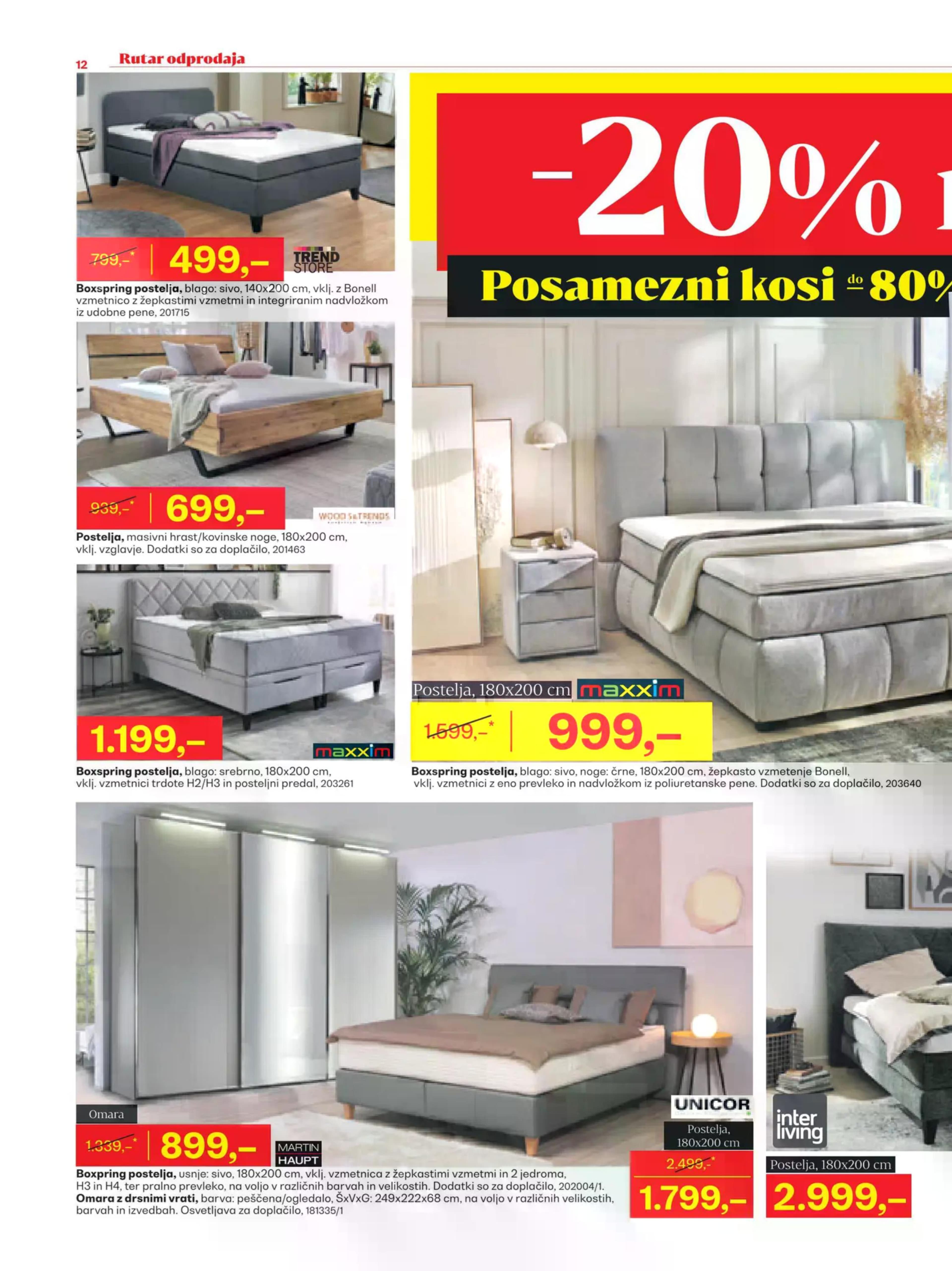 Page from catalog: Odprodaja