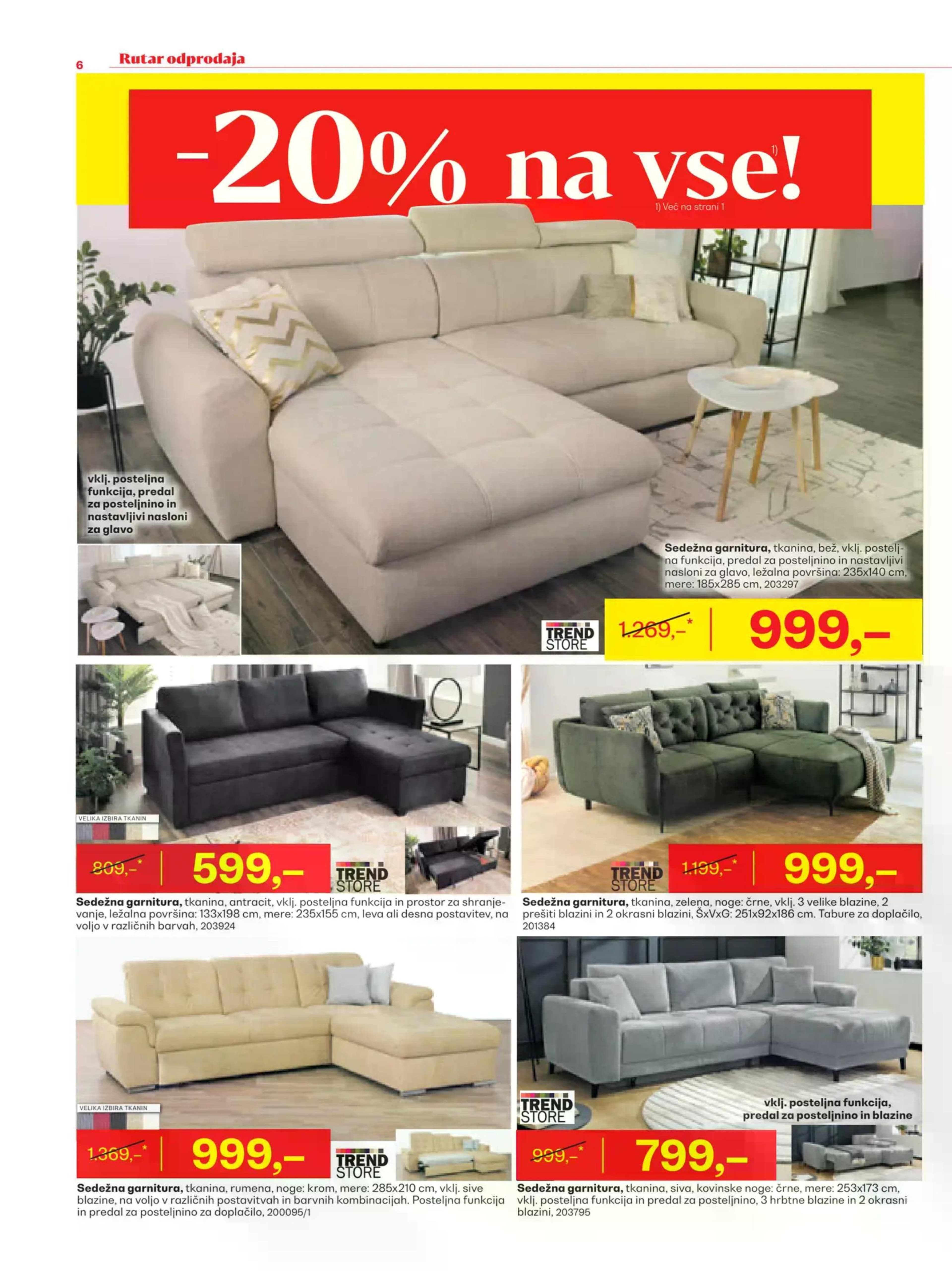 Page from catalog: Odprodaja