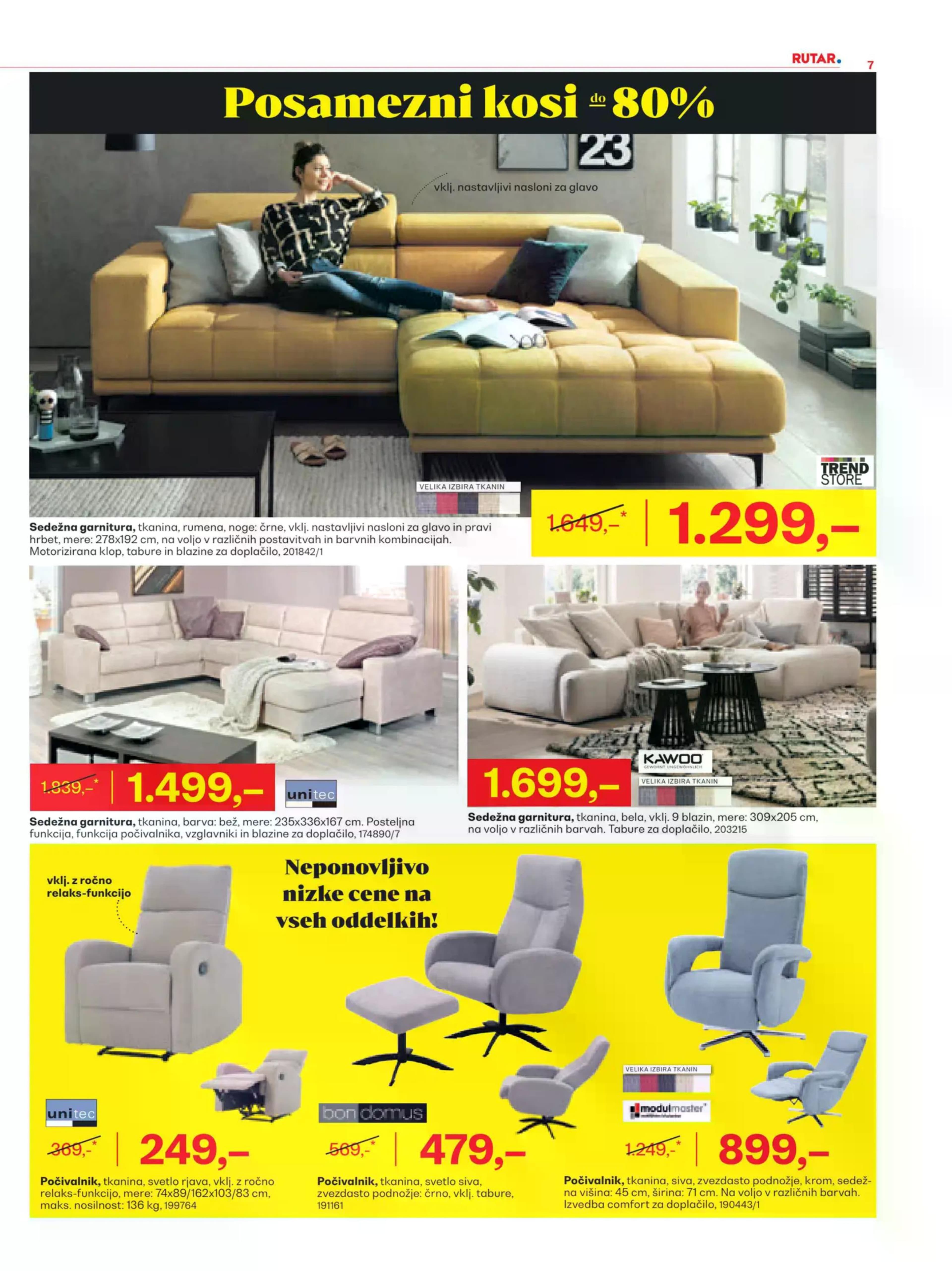 Page from catalog: Odprodaja