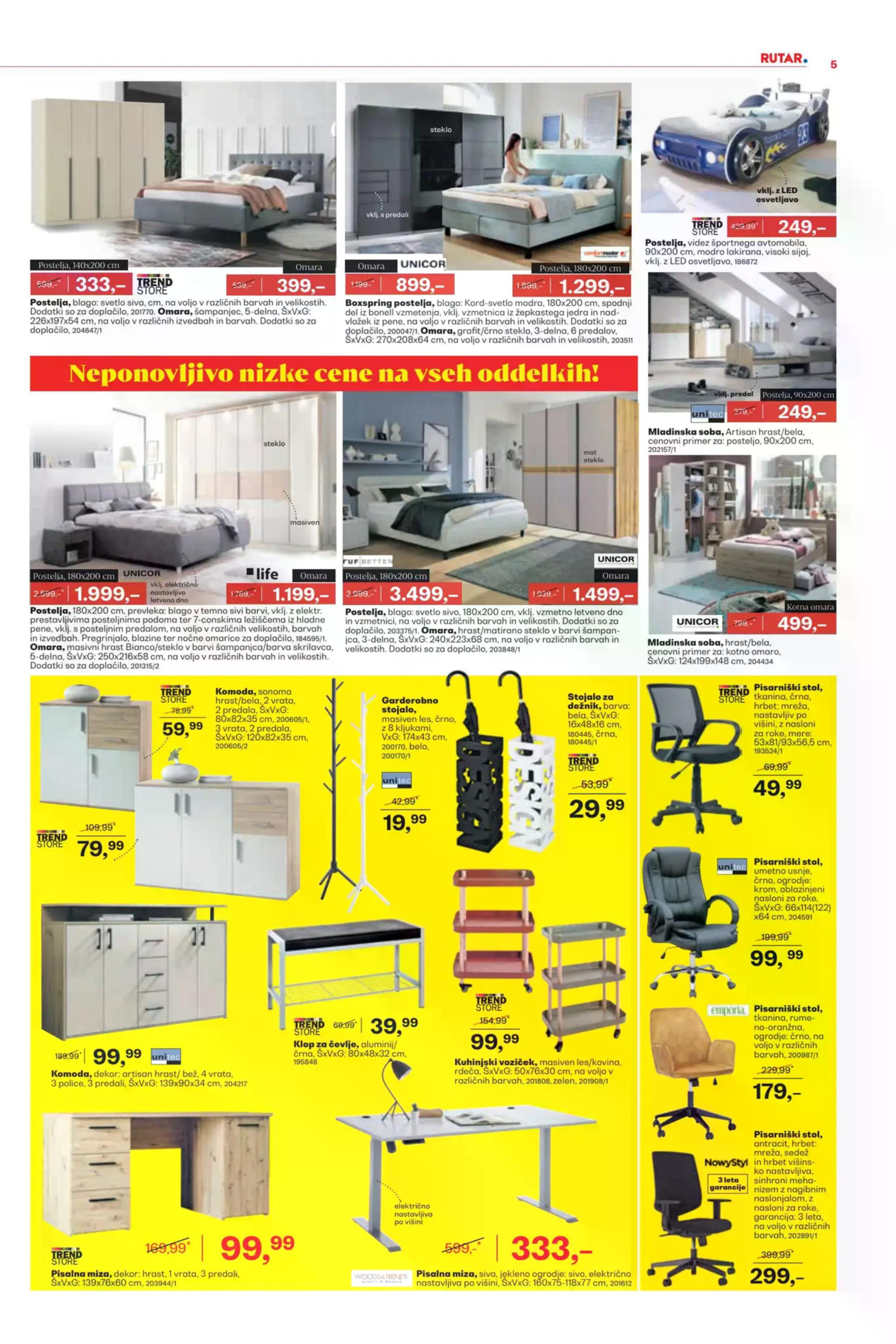 Stran 5. Rutar kataloga - Odprodaja