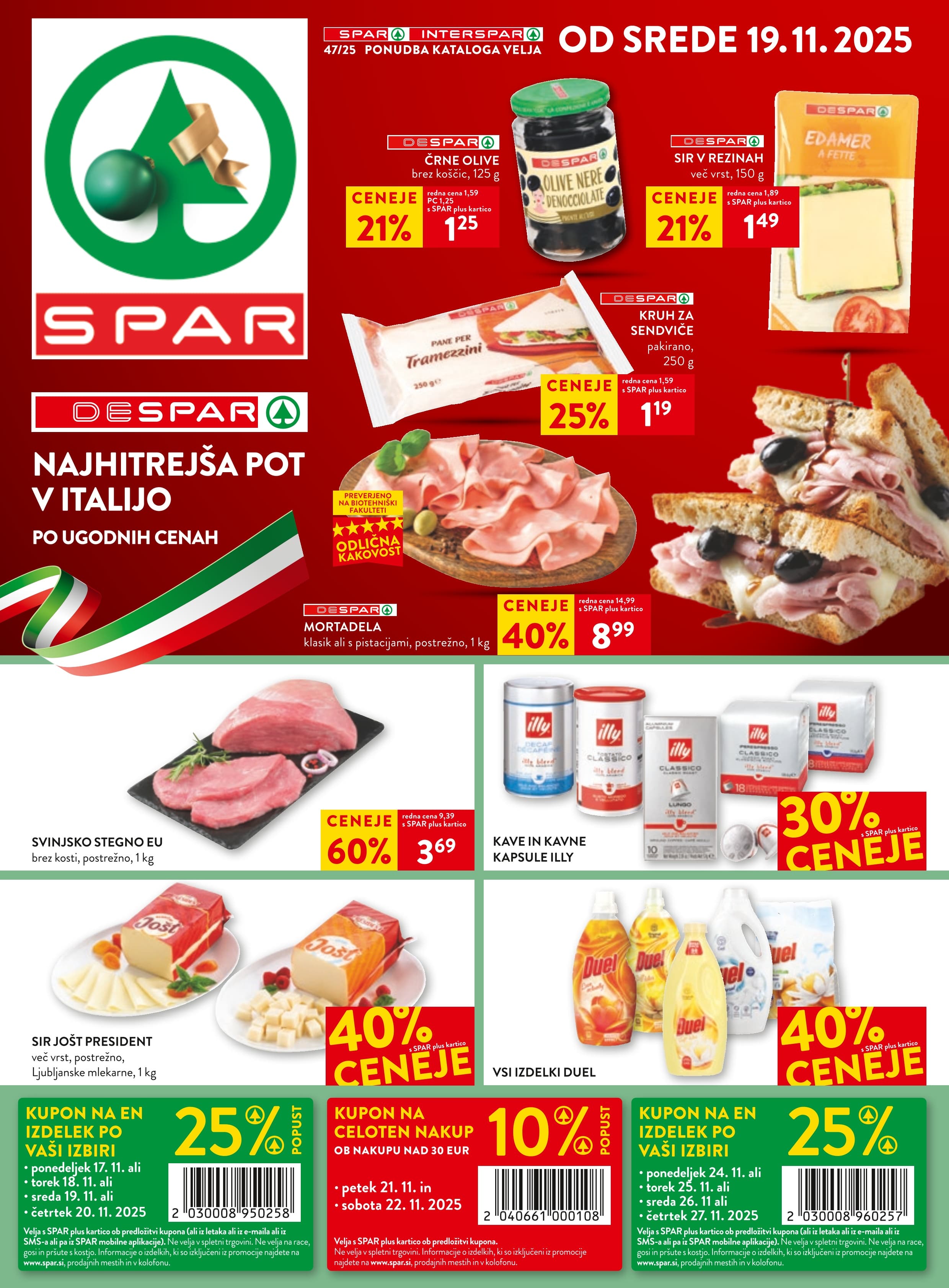 Stran 1. Spar kataloga - Akcije od 19.11. do 25.11.2025.
