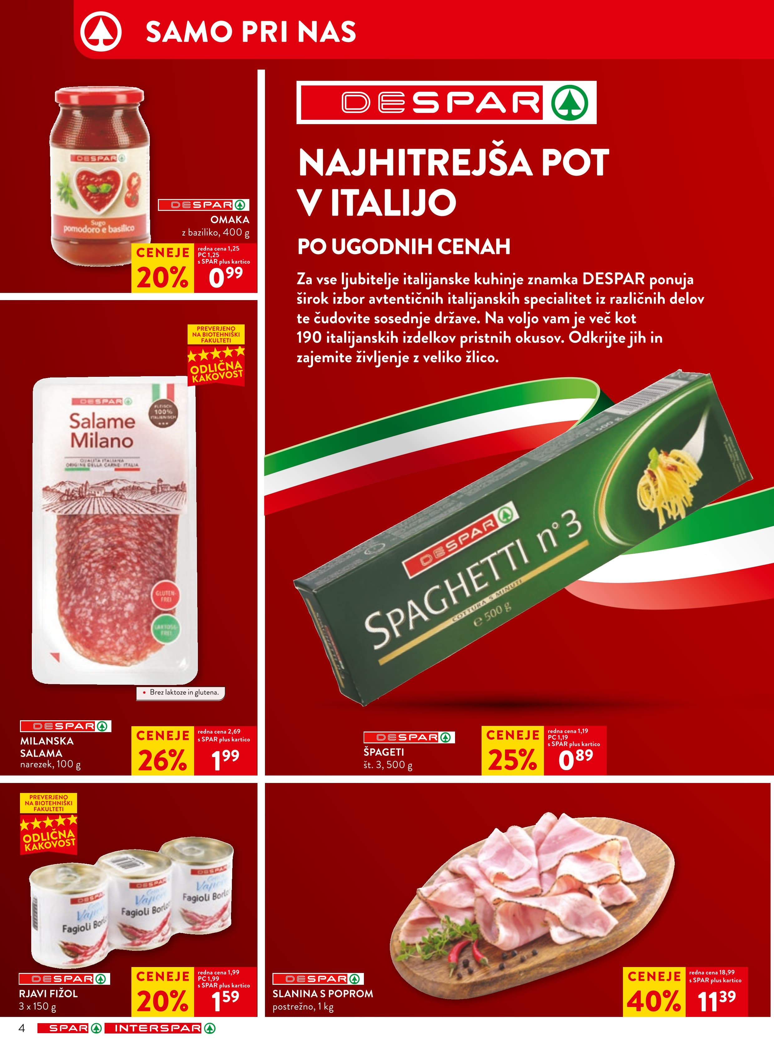 Stran 4. Spar kataloga - Akcije od 19.11. do 25.11.2025.