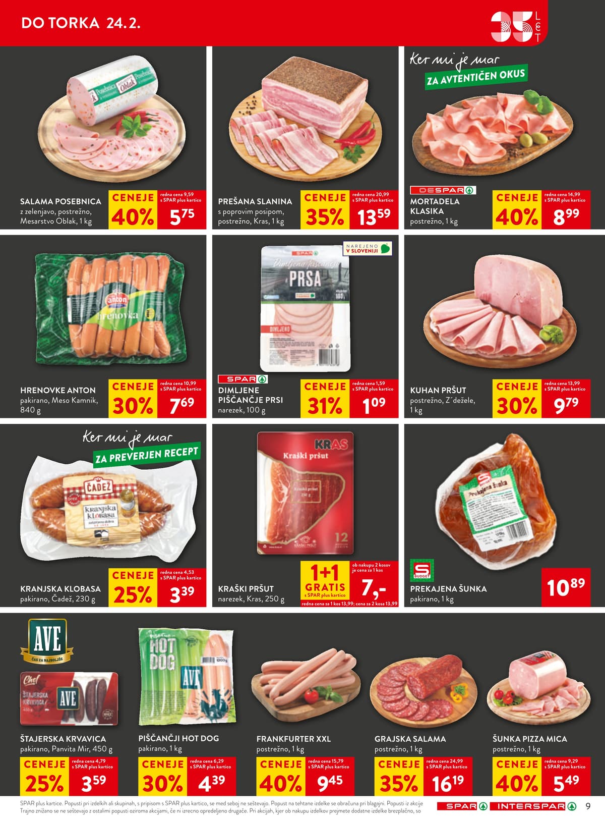 Stran 9. Spar kataloga - Akcijska Ponudba od 15.02.2026.