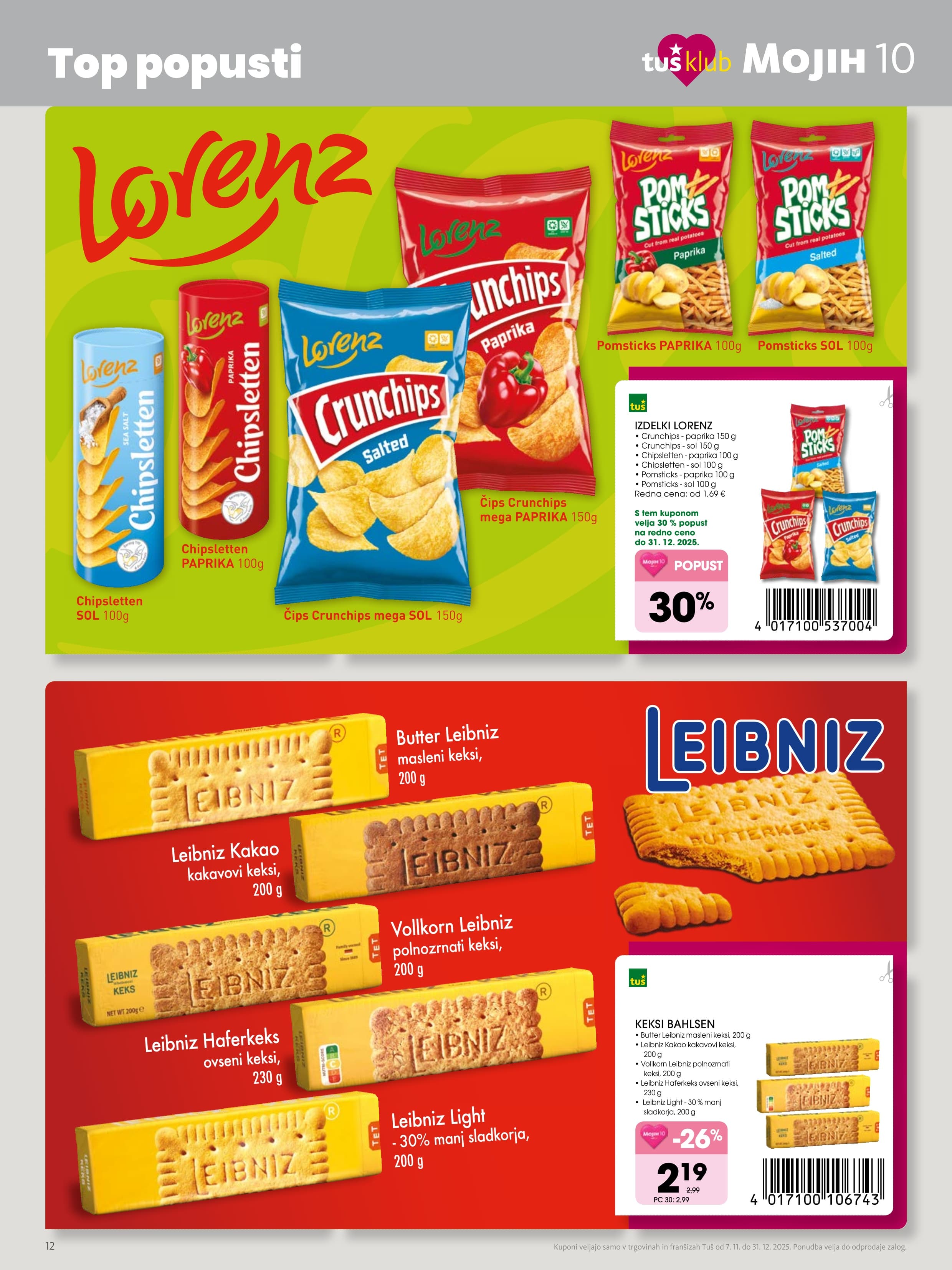 Stran 12. Tuš kataloga - Akcije od 07.11. do 31.12.2025.