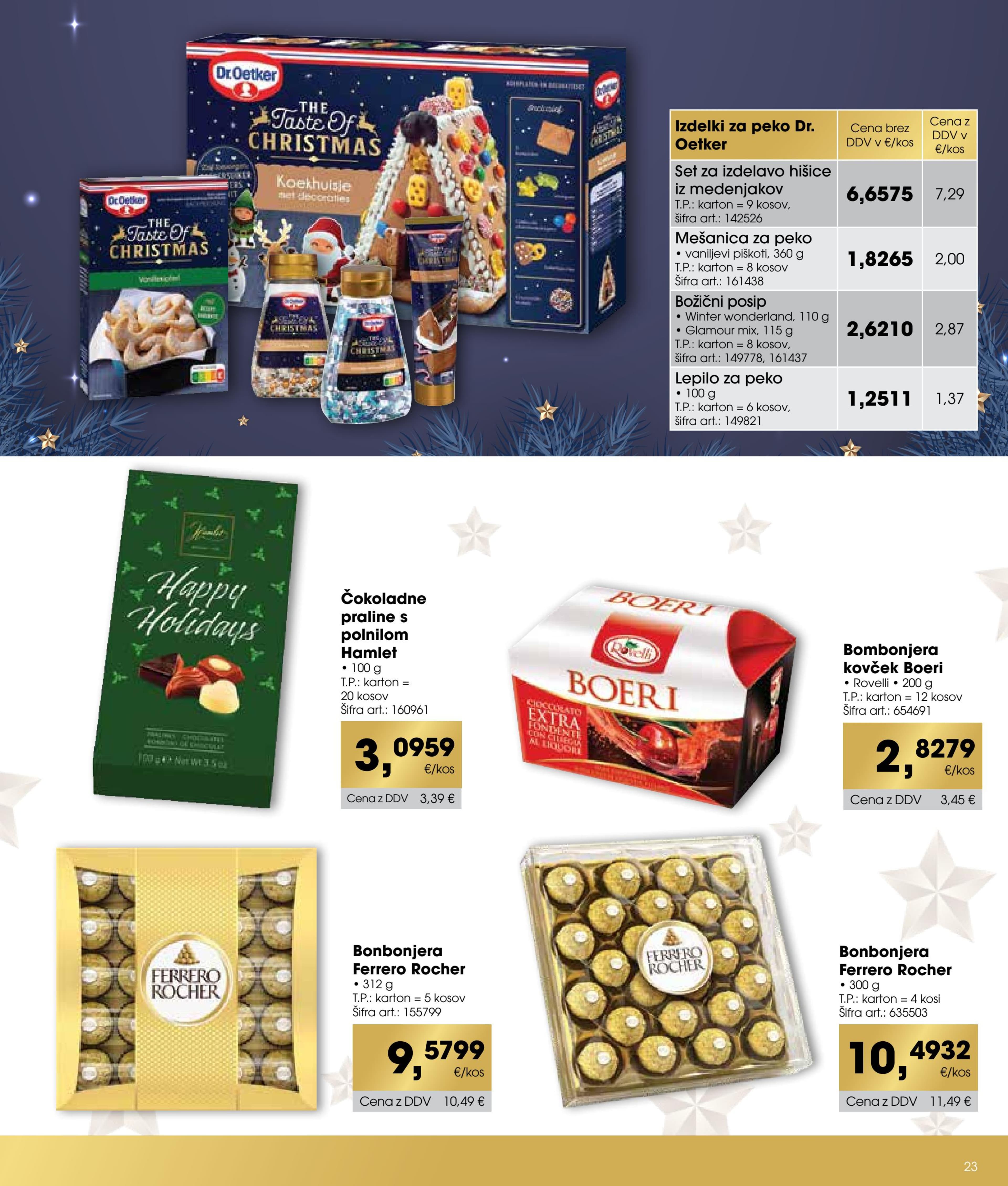 Page from catalog: Praznični katalog