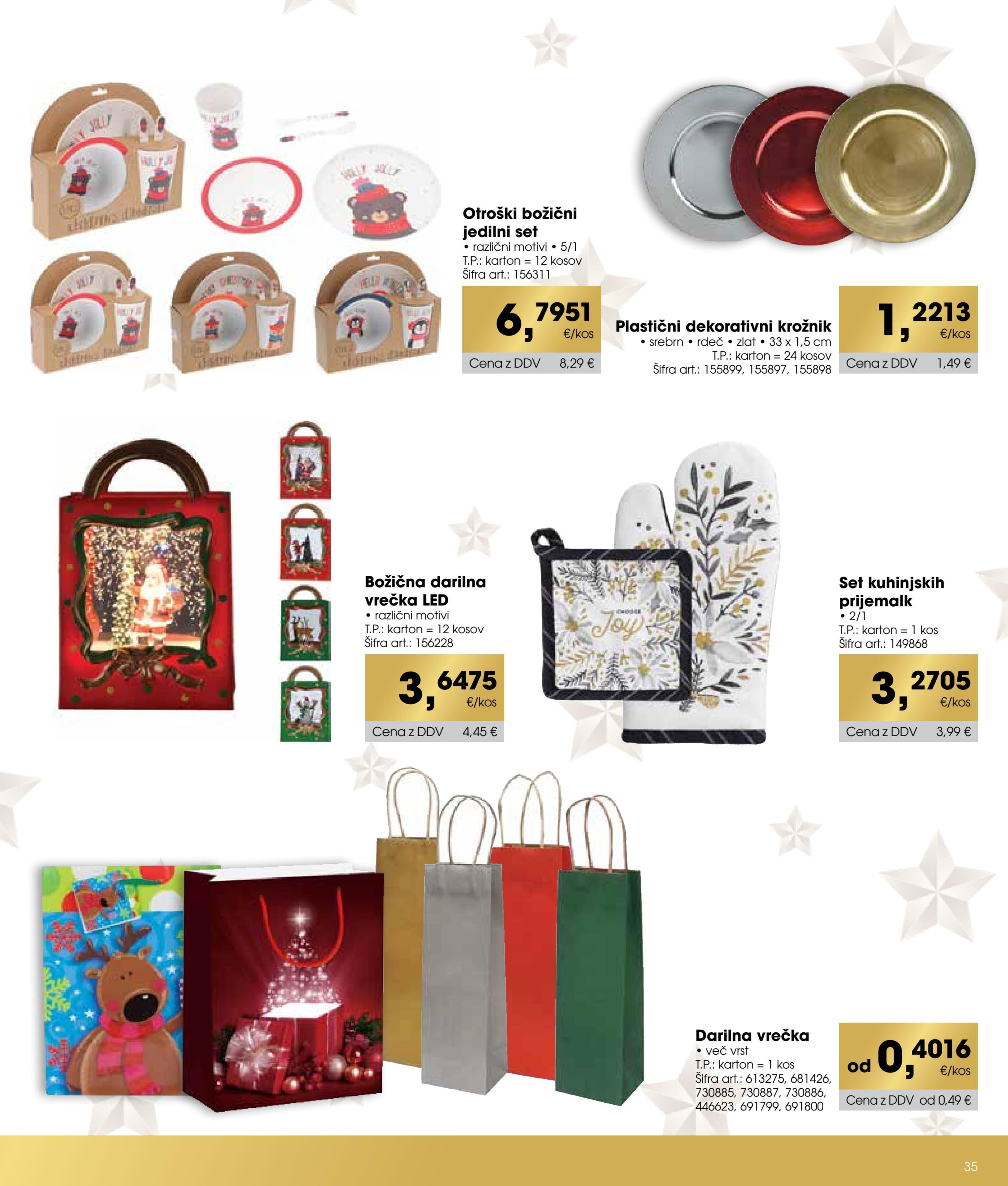 Page from catalog: Praznični katalog